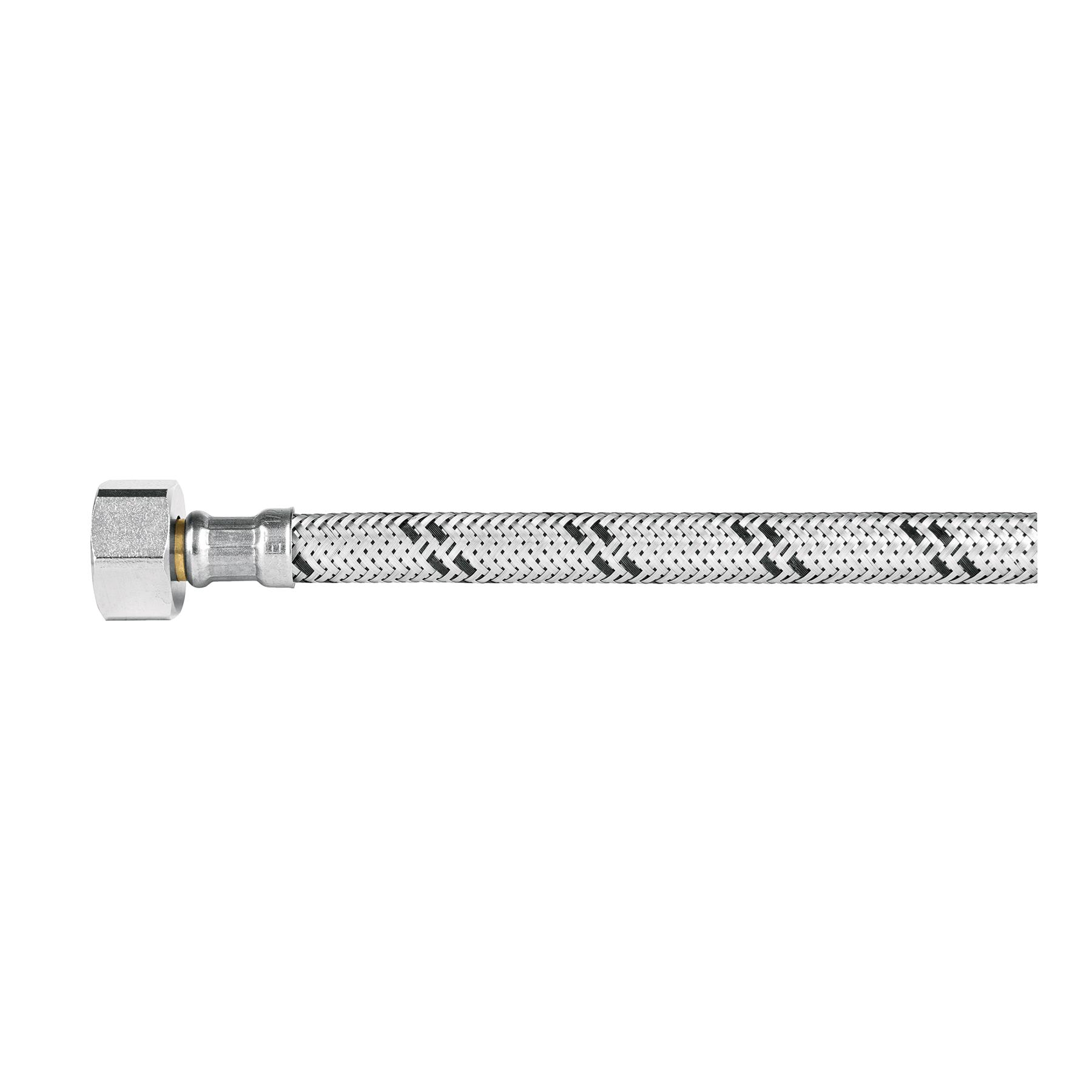 MANGUERA PARA WC, ACERO INOX, 1/2' X 7/8', 35 CM, FOSET