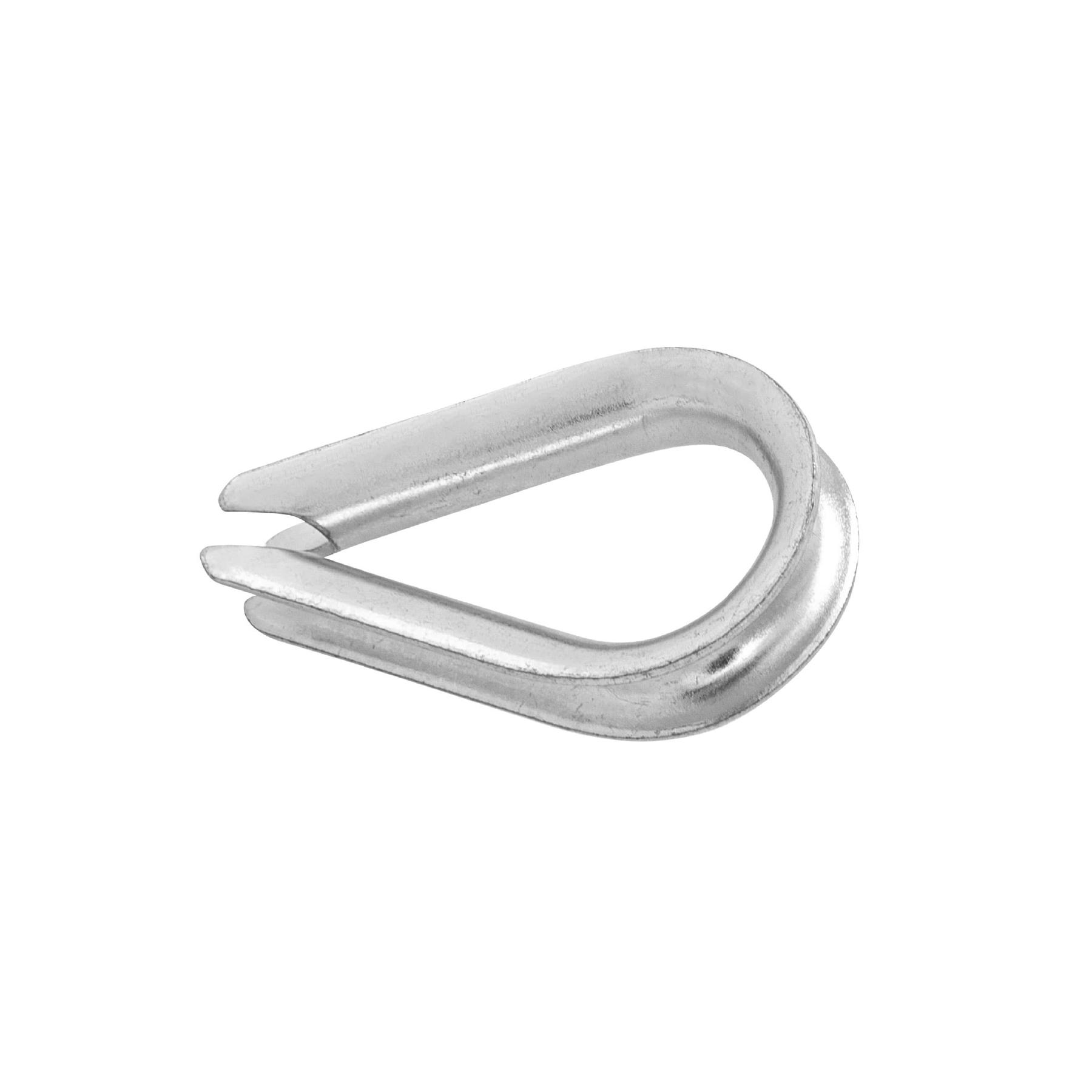 "BOLSA CON 10 GUARDACABOS PARA CABLE DE ACERO DE 1/4"", FIERO"