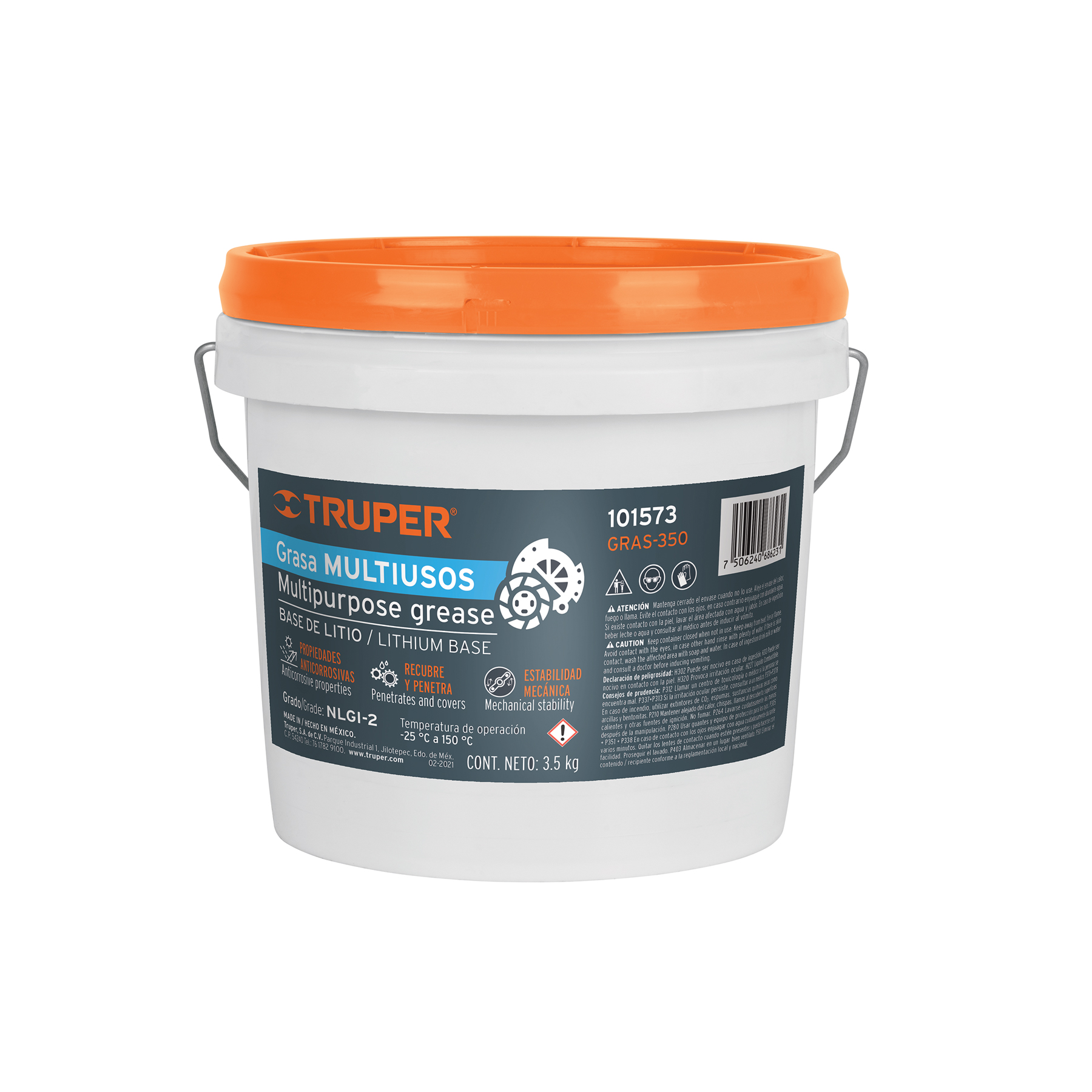 GRASA DE LITIO MULTIUSOS 3.5 KG, TRUPER