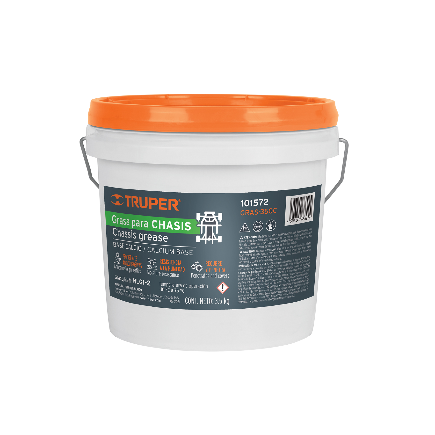 GRASA DE CALCIO PARA CHASIS 3.5 KG, TRUPER