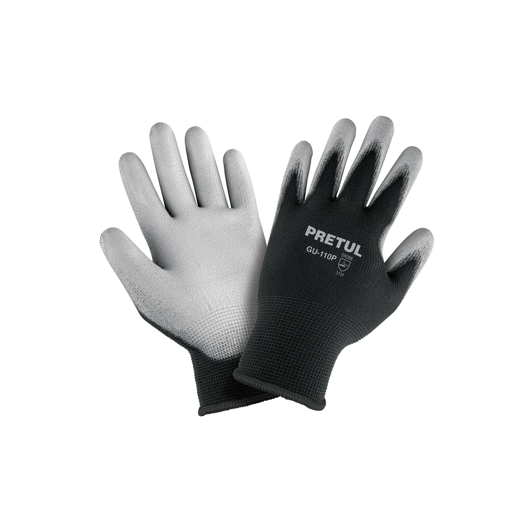 GUANTES DE NYLON RECUBIERTOS DE POLIURETANO, XCH, PRETUL