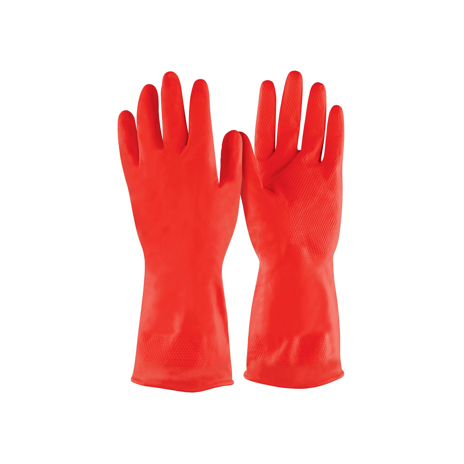 GUANTES DE LÁTEX PARA LIMPIEZA, ROJOS, G, PRETUL