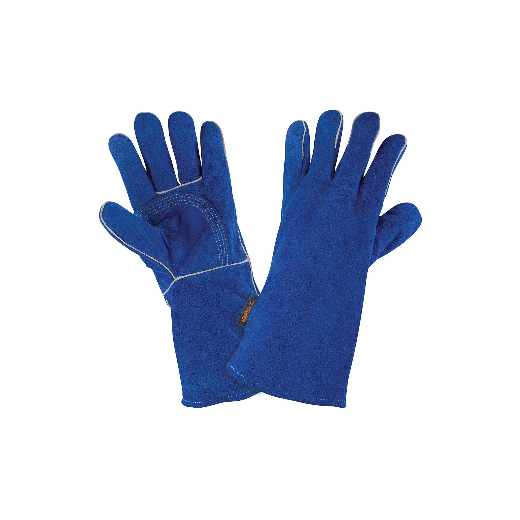 GUANTES PARA SOLDADOR, REFORZADOS, AZULES, TRUPER