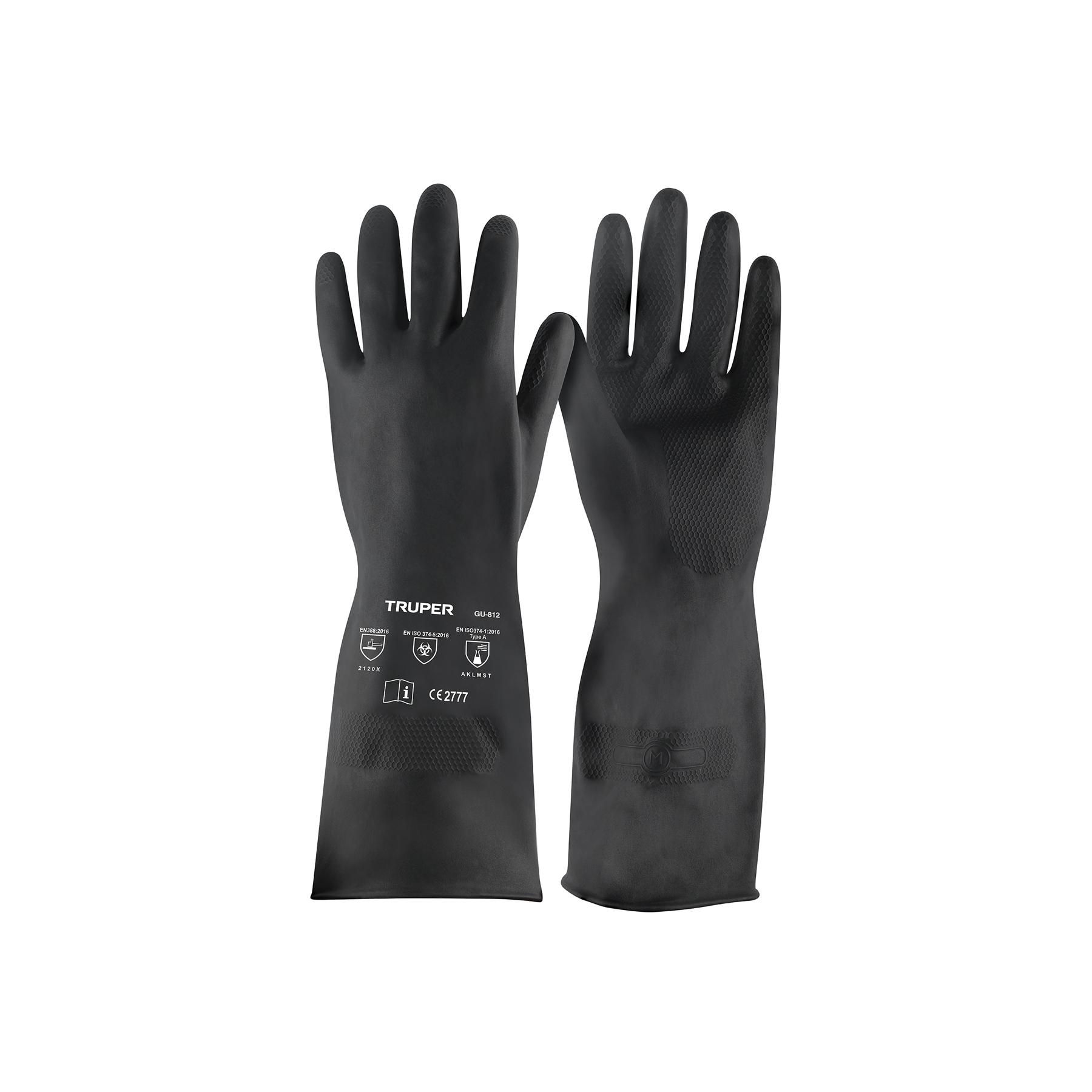 GUANTES DE NEOPRENO PARA MANEJO DE QUÍMICOS, M, TRUPER