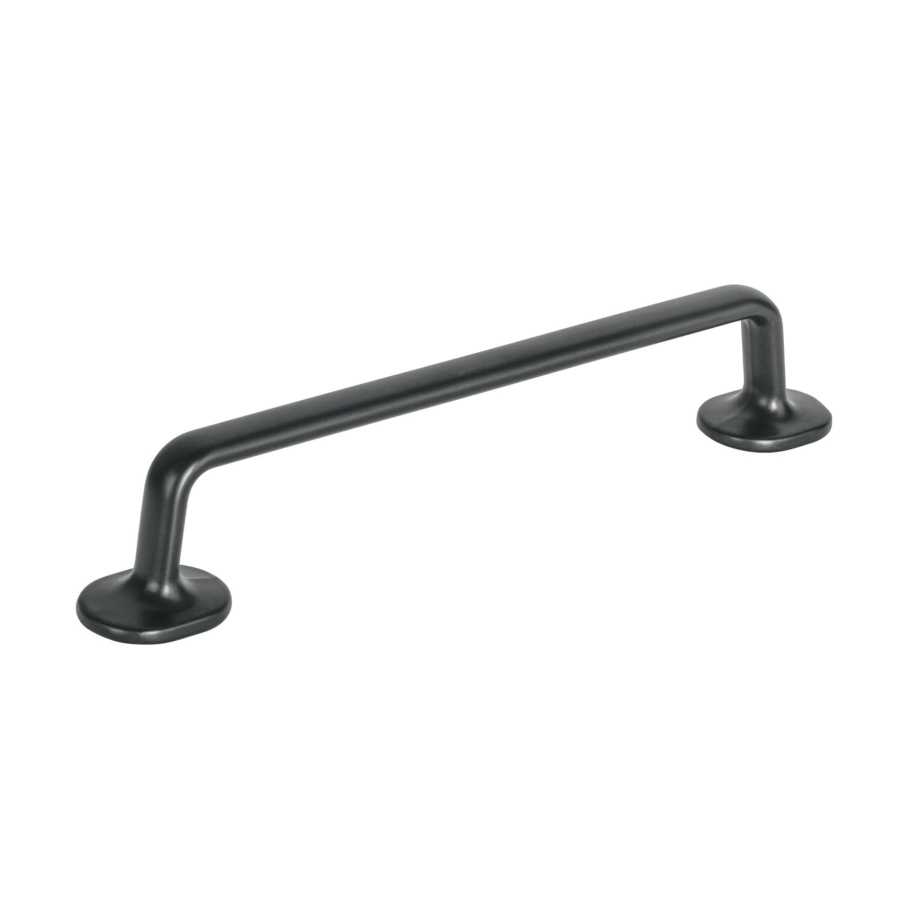 JALADERA DE ALEACIÓN DE ZINC ACABADO NEGRO MATE, 96MM, OVIEDO
