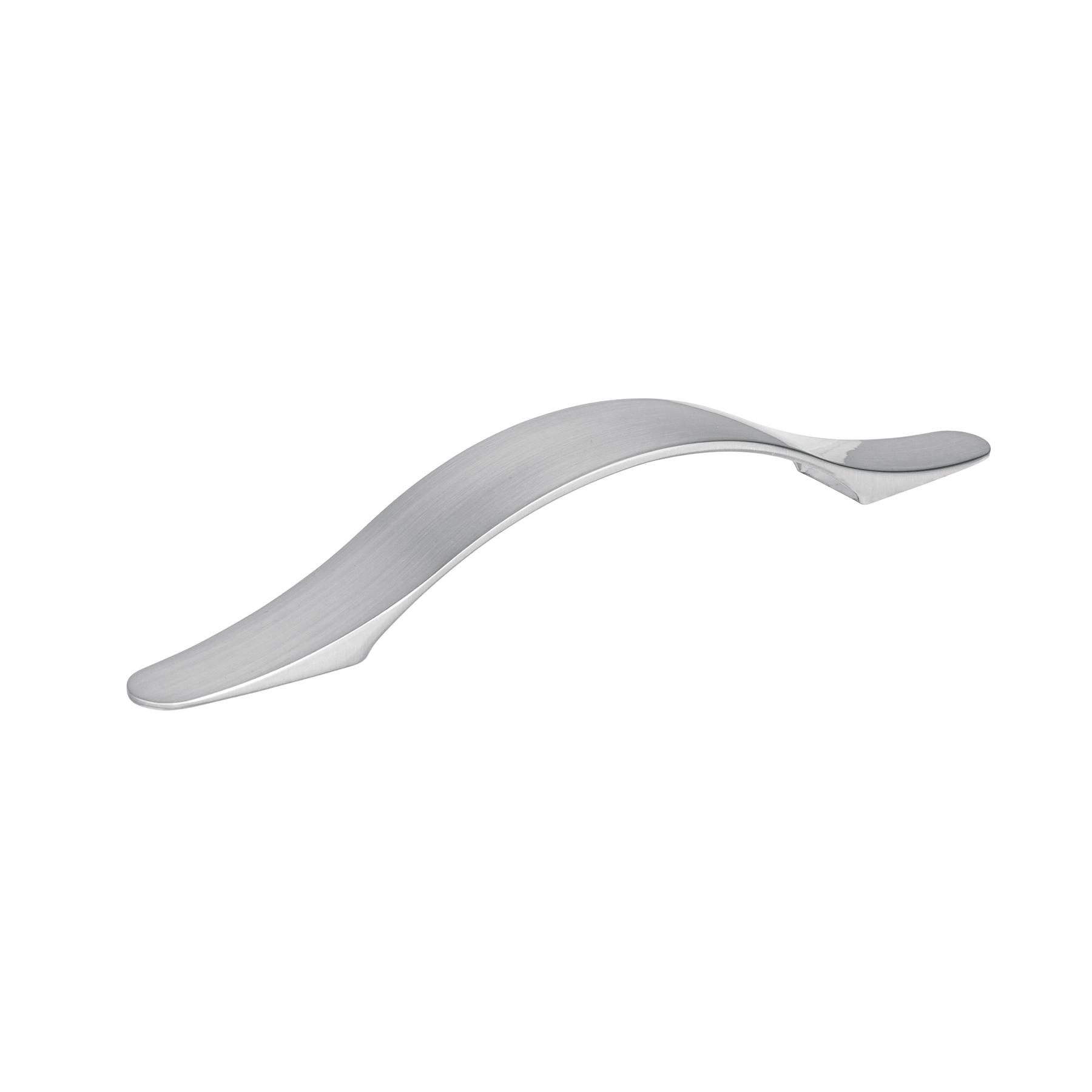 JALADERA DE ALEACIÓN DE ZINC ACABADO NÍQUEL SATINADO, 96MM, BURGOS