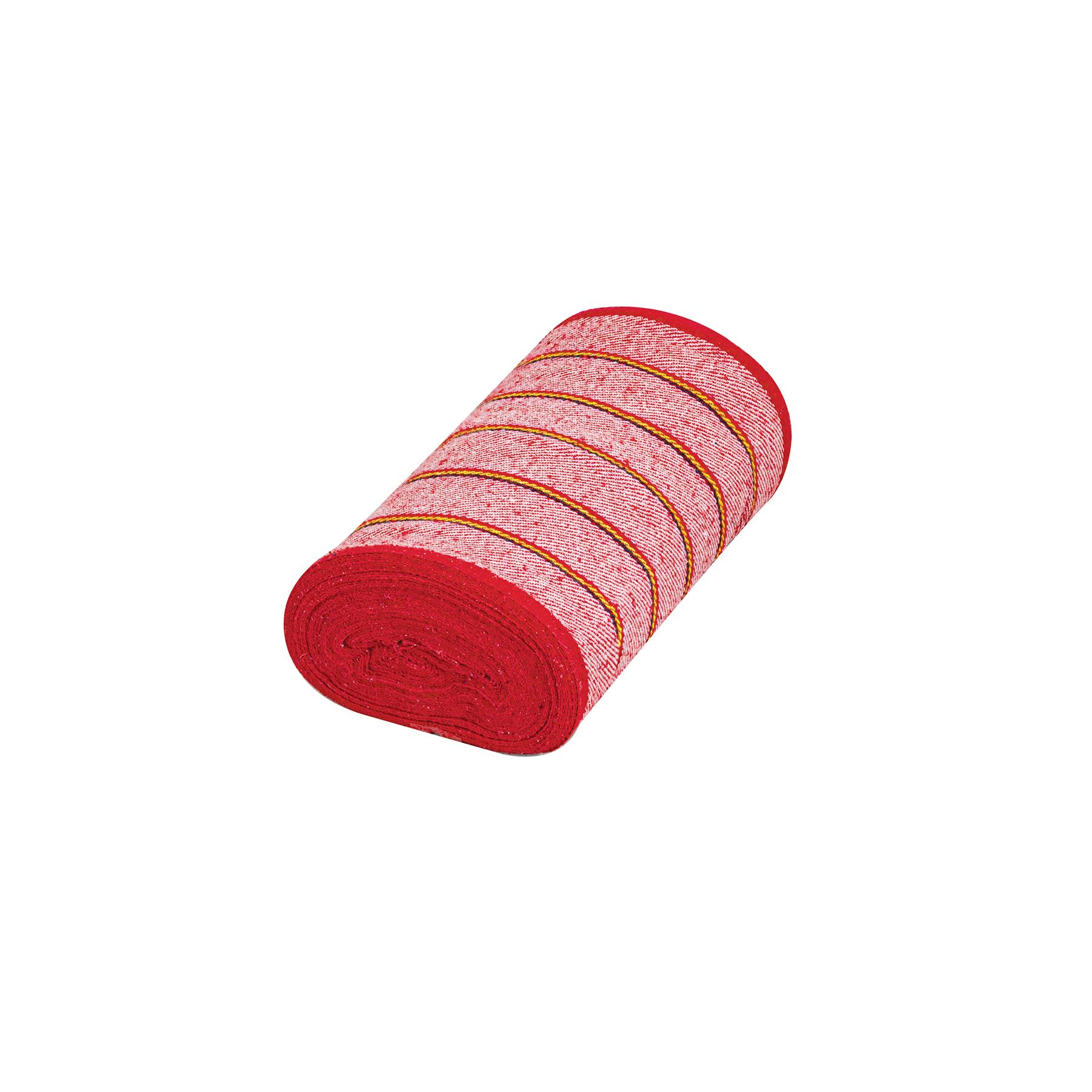 ROLLO DE 25 M DE JERGA SARGA GRUESA ROJA, KLINTEK