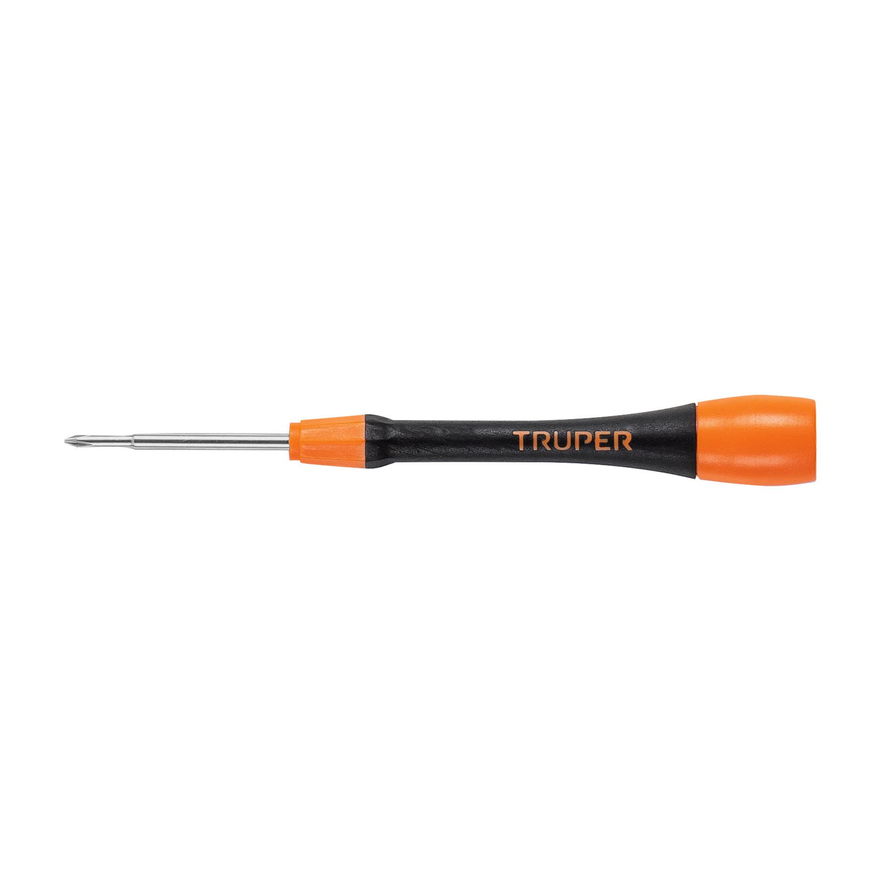DESARMADOR DE PRECISIÓN DE CRUZ PH0 MANGO ERGONÓMICO, TRUPER