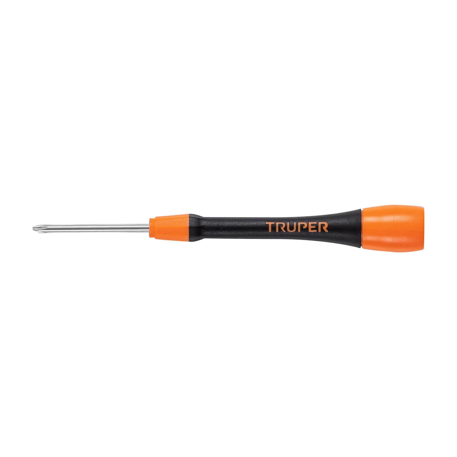 DESARMADOR DE PRECISIÓN DE CRUZ PH1 MANGO ERGONÓMICO, TRUPER