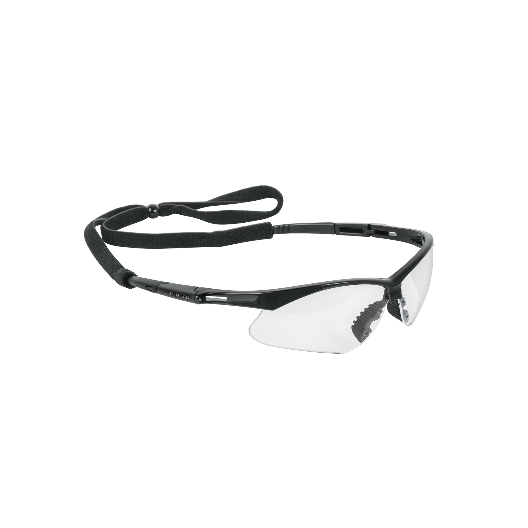LENTES SEGURIDAD CLAROS ANTIEMPAÑO C/CORDÓN AJUSTABLE, SPORT