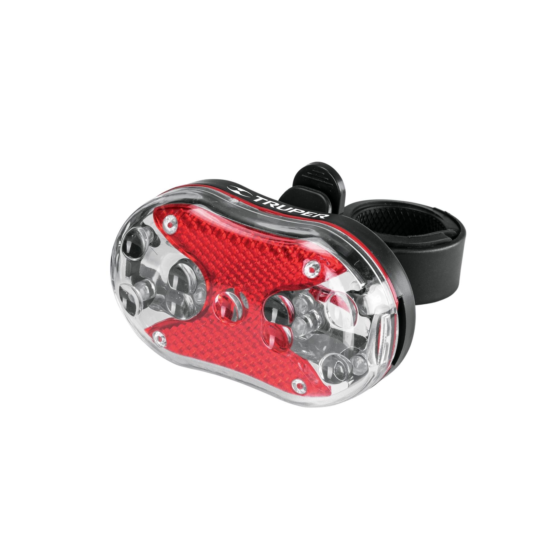 LINTERNA TRASERA PARA BICICLETA 9 LEDS CON 2 PILAS AAA