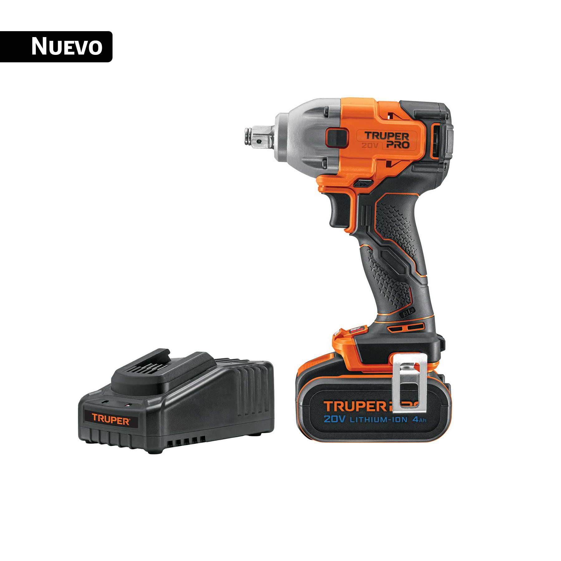 "LLAVE DE IMPACTO 1/2"", 20V, 184 LB/FT, 1 BATERÍA 4AH, PRO"