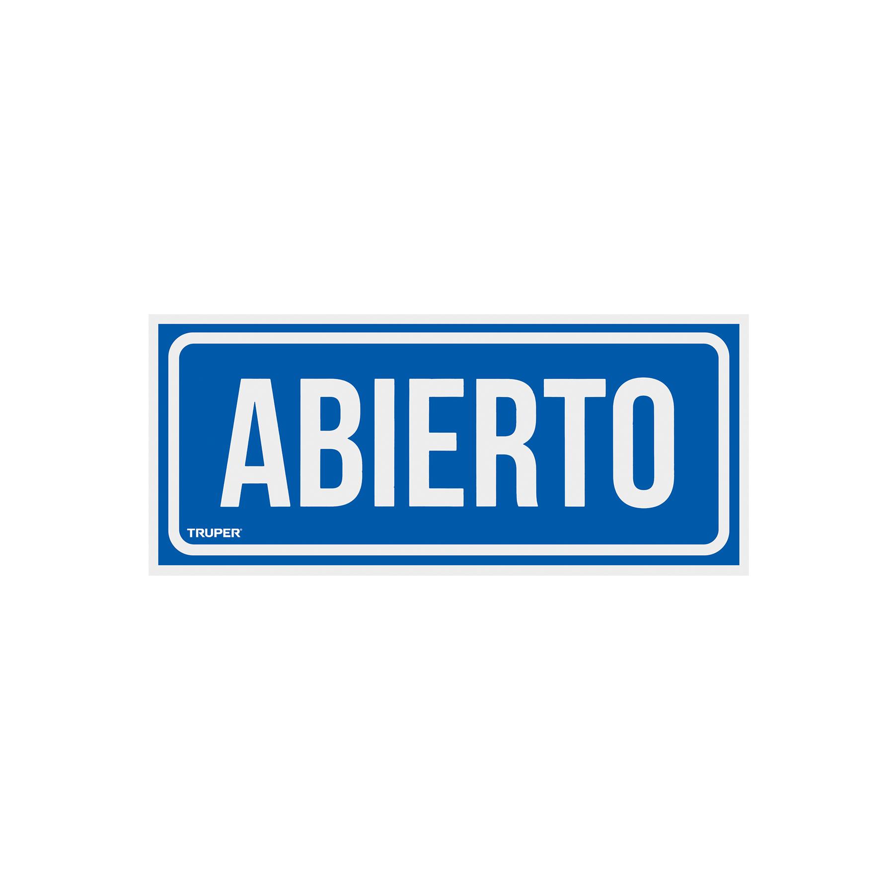 "LETRERO DE SEÑALIZACIÓN ""ABIERTO/CERRADO"", 28 X 12 CM"