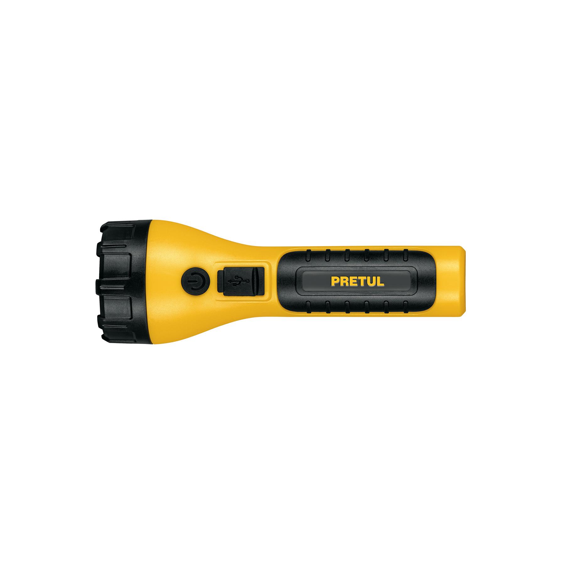 LINTERNA PLÁSTICA DE LED, 180 LM, RECARGABLE, PRETUL