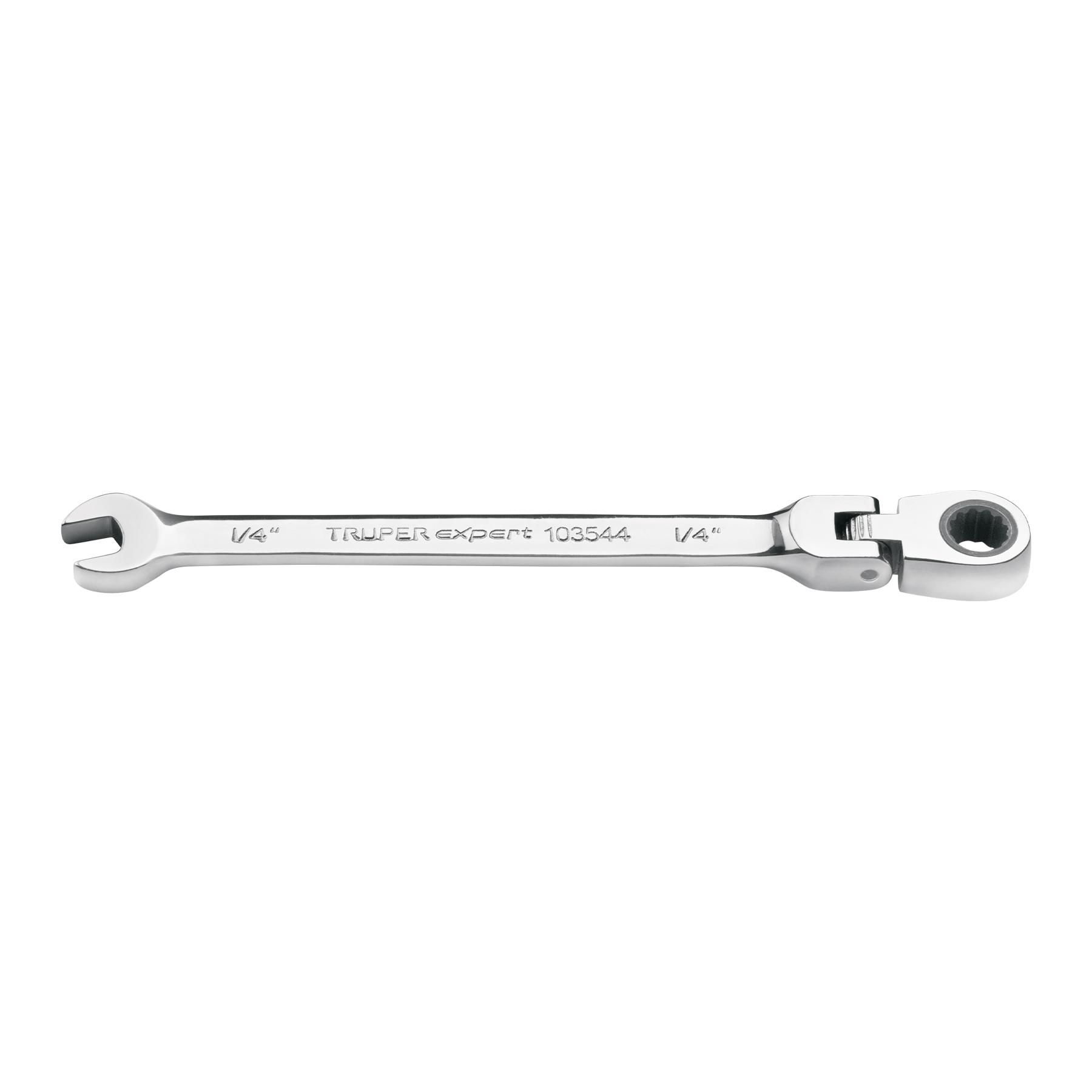 "LLAVE COMBINADA CON MATRACA 1/4"" FLEXIBLE, EXPERT"