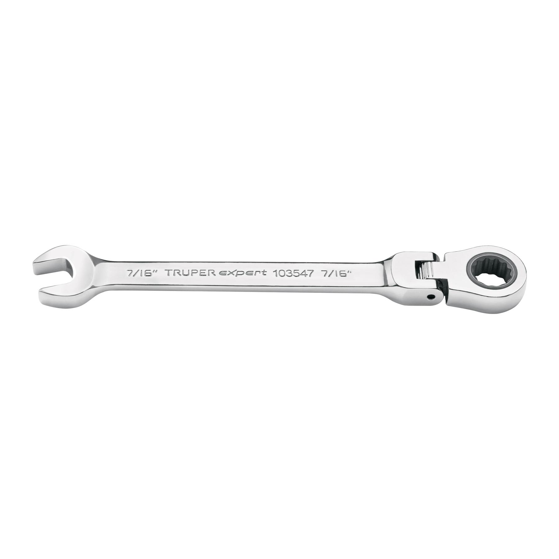 "LLAVE COMBINADA CON MATRACA 7/16"" FLEXIBLE, EXPERT"
