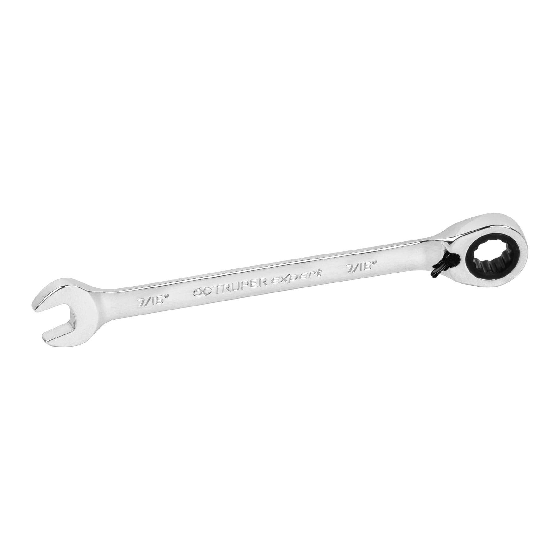 "LLAVE COMBINADA MATRACA REVERSIBLE 7/16""X163 MM LARGO,EXPERT"