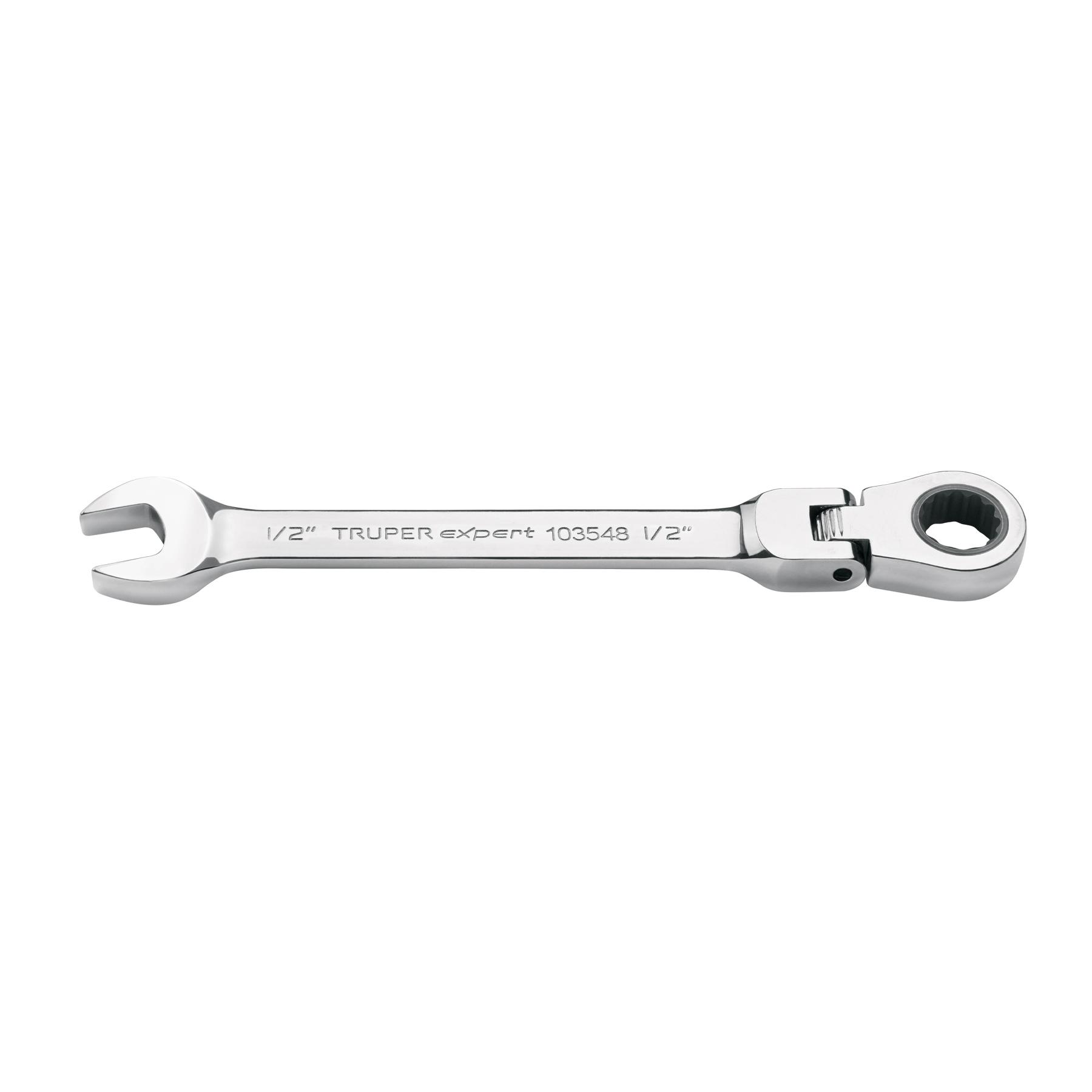 "LLAVE COMBINADA CON MATRACA 1/2"" FLEXIBLE, EXPERT"