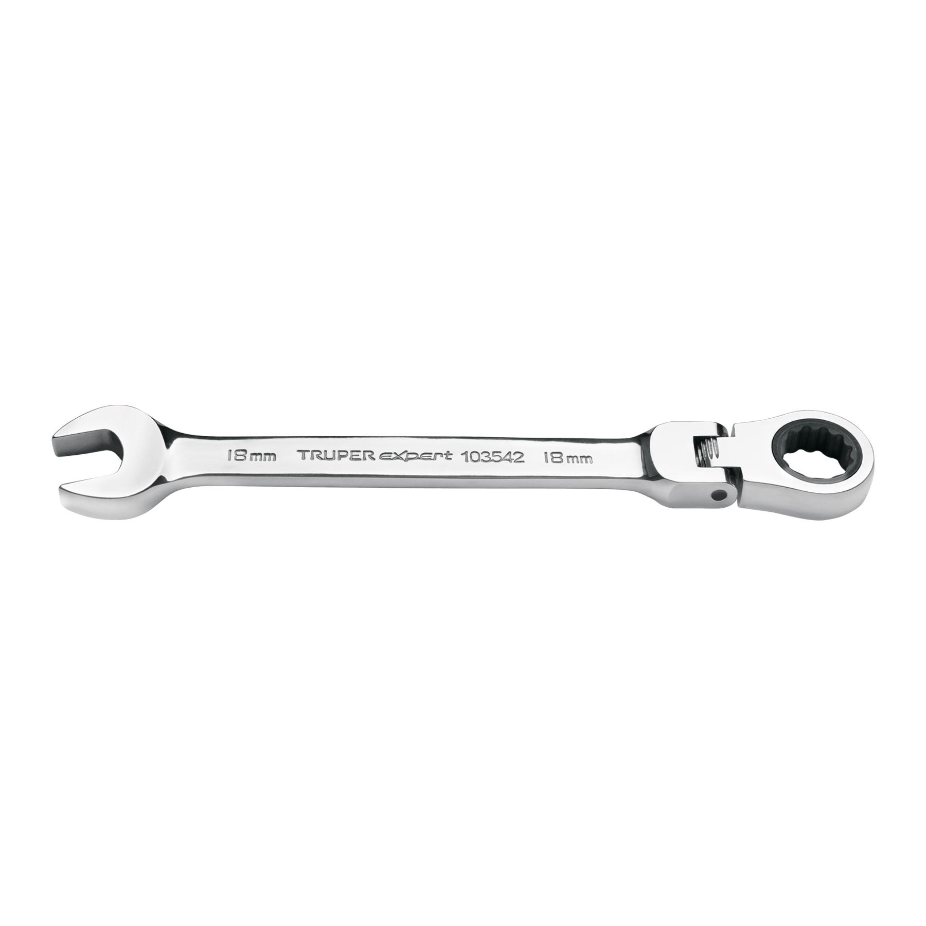 LLAVE COMBINADA CON MATRACA 18 MM FLEXIBLE, EXPERT