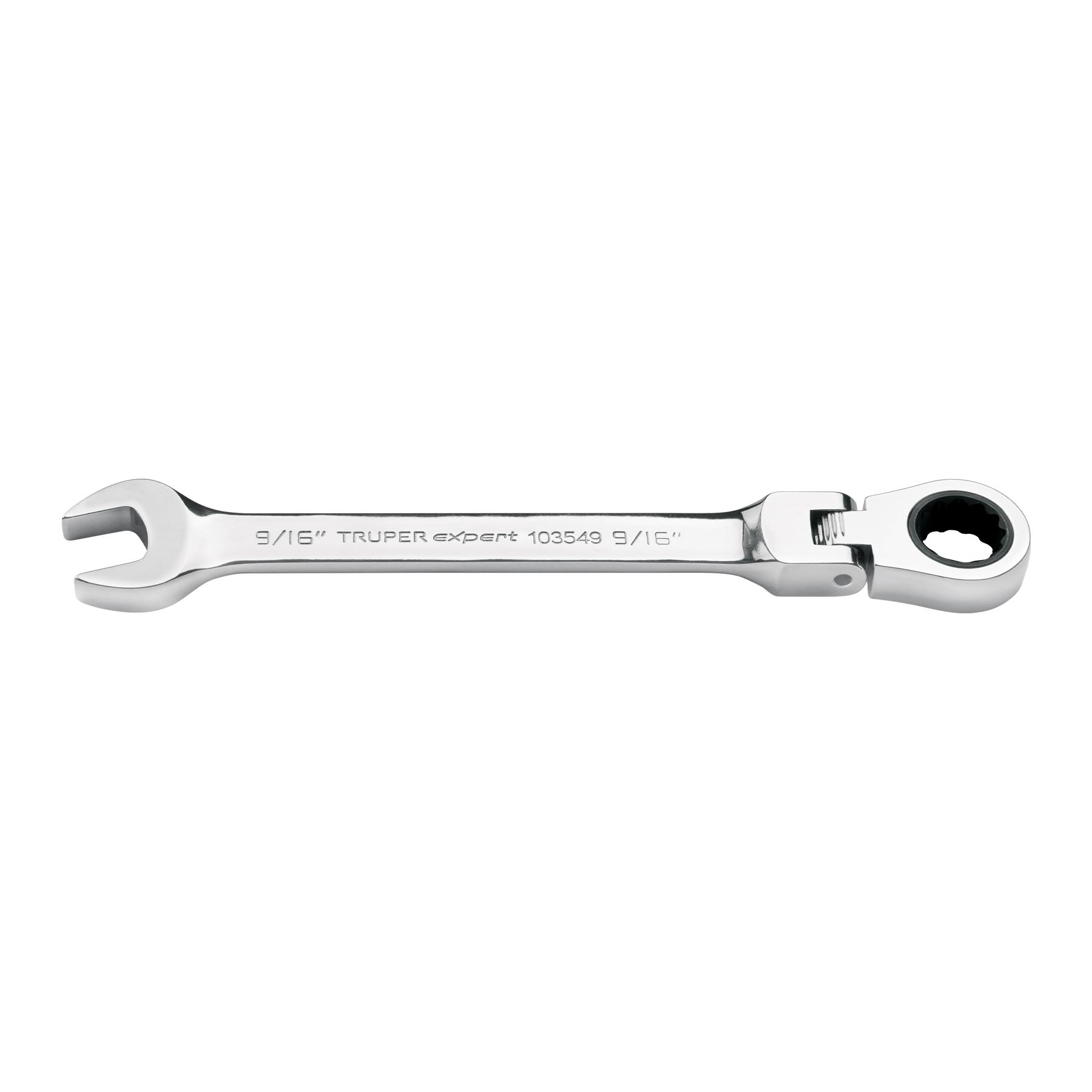 "LLAVE COMBINADA CON MATRACA 9/16"" FLEXIBLE, EXPERT"
