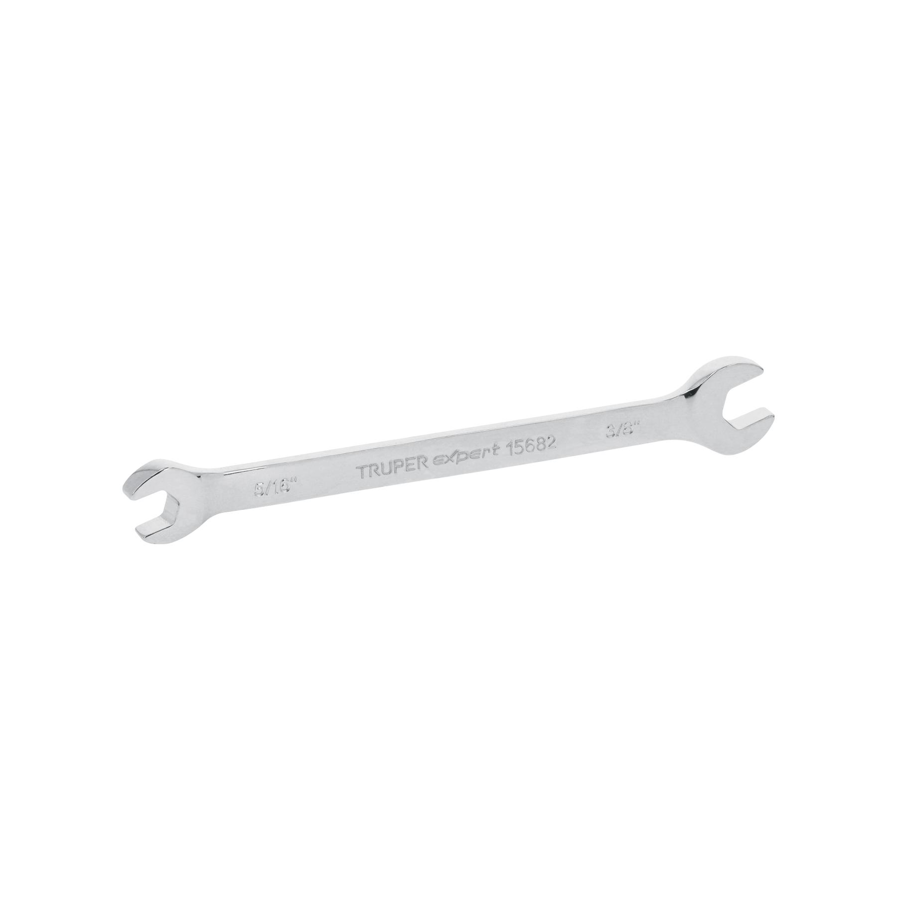 "LLAVE ESPAÑOLA, 5/16 X 3/8"" X 145 MM DE LARGO, TRUPER EXPERT"