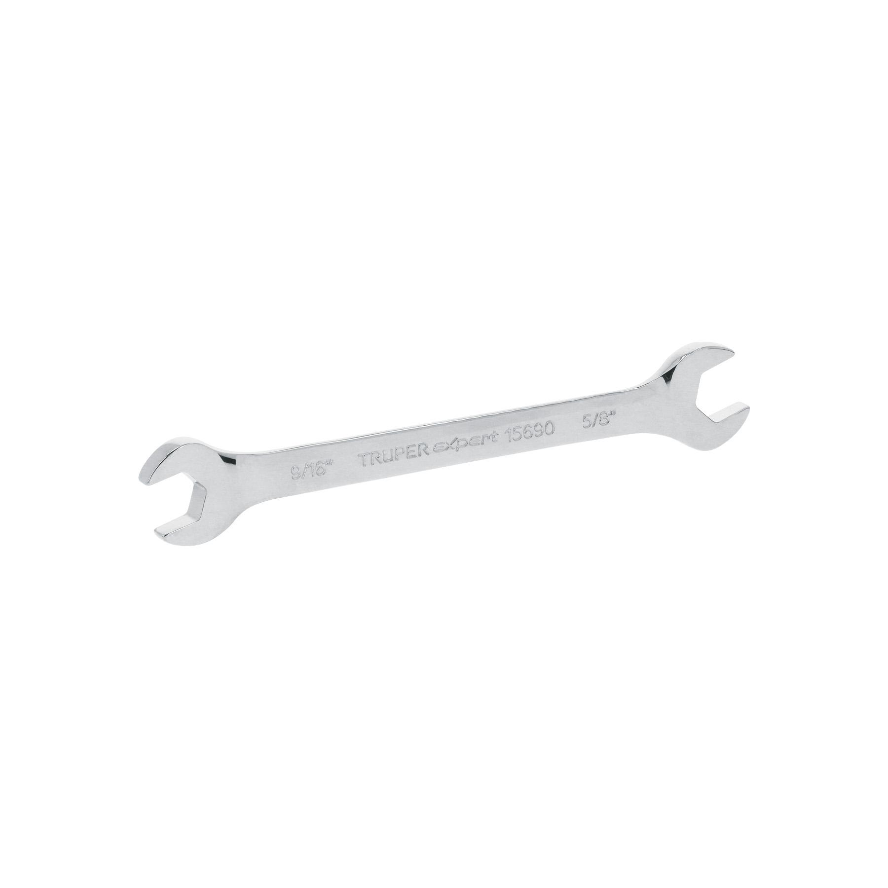 "LLAVE ESPAÑOLA, 9/16 X 5/8"" X 189 MM DE LARGO, TRUPER EXPERT"