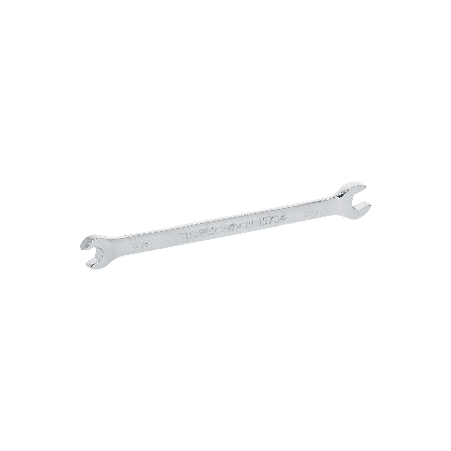 LLAVE ESPAÑOLA 6 X 7 MM X 126 MM DE LARGO, TRUPER EXPERT