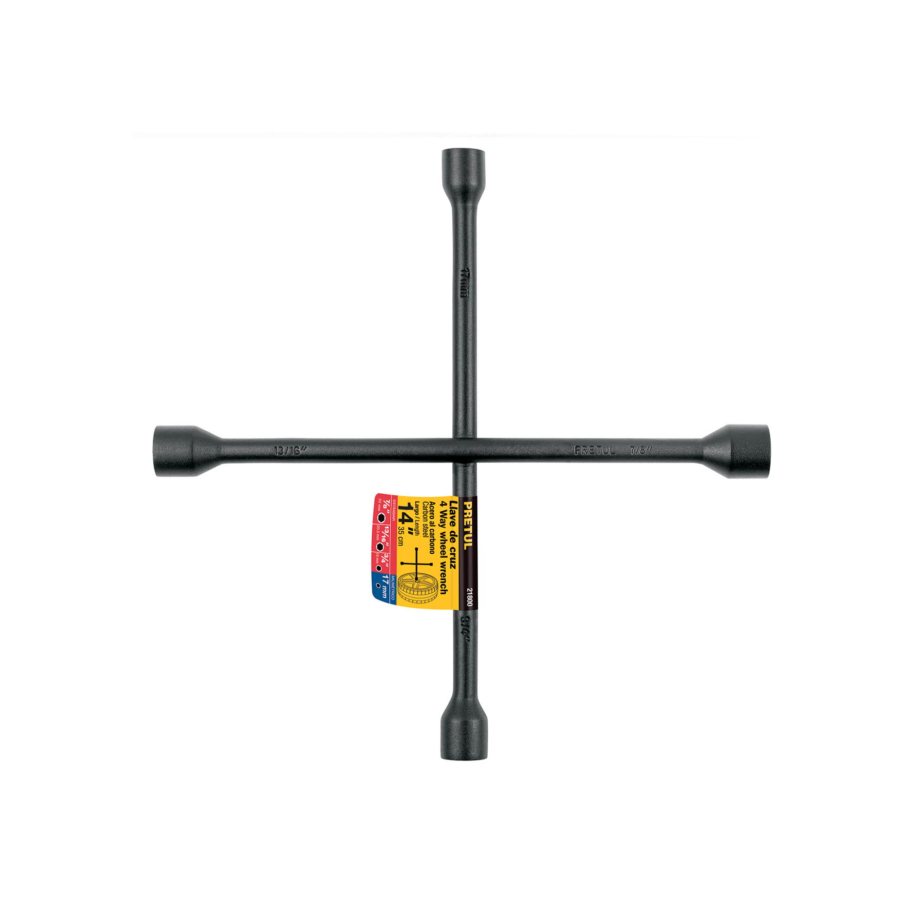 LLAVE DE CRUZ 14' GALVANIZADA, PRETUL
