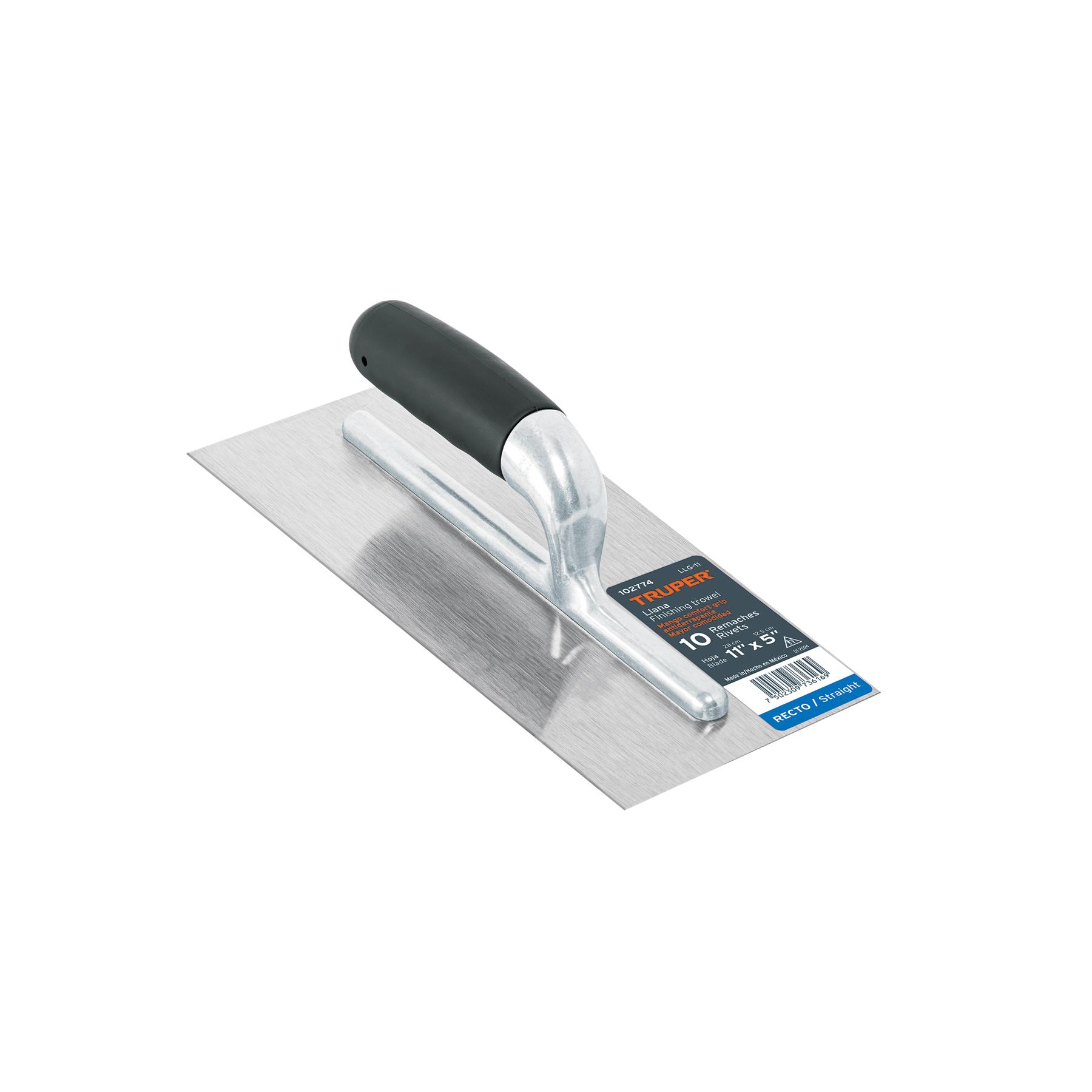 "LLANA 11"" CANTO RECTO, 10 REMACHES, MGO COMFORT GRIP, TRUPER"