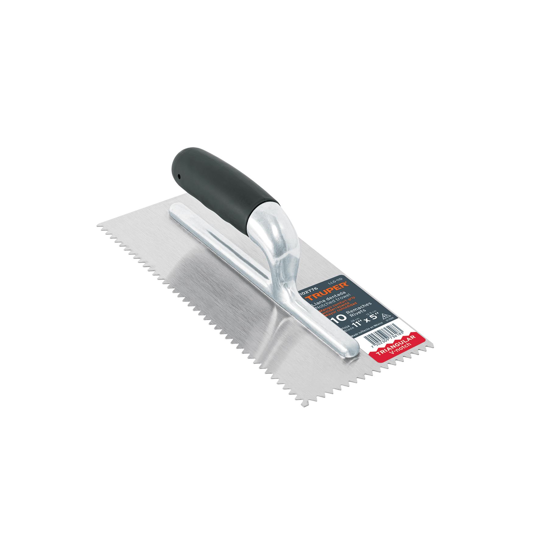 "LLANA 11"" DENTADO TRIANGULAR, 10 REMACHES, MGO COMFORT GRIP"