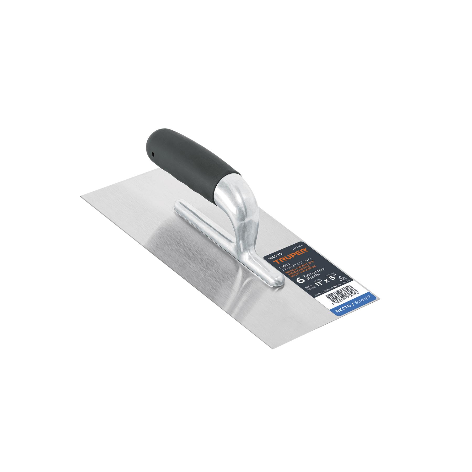 "LLANA 11"" CANTO RECTO, 6 REMACHES, MGO COMFORT GRIP, TRUPER"