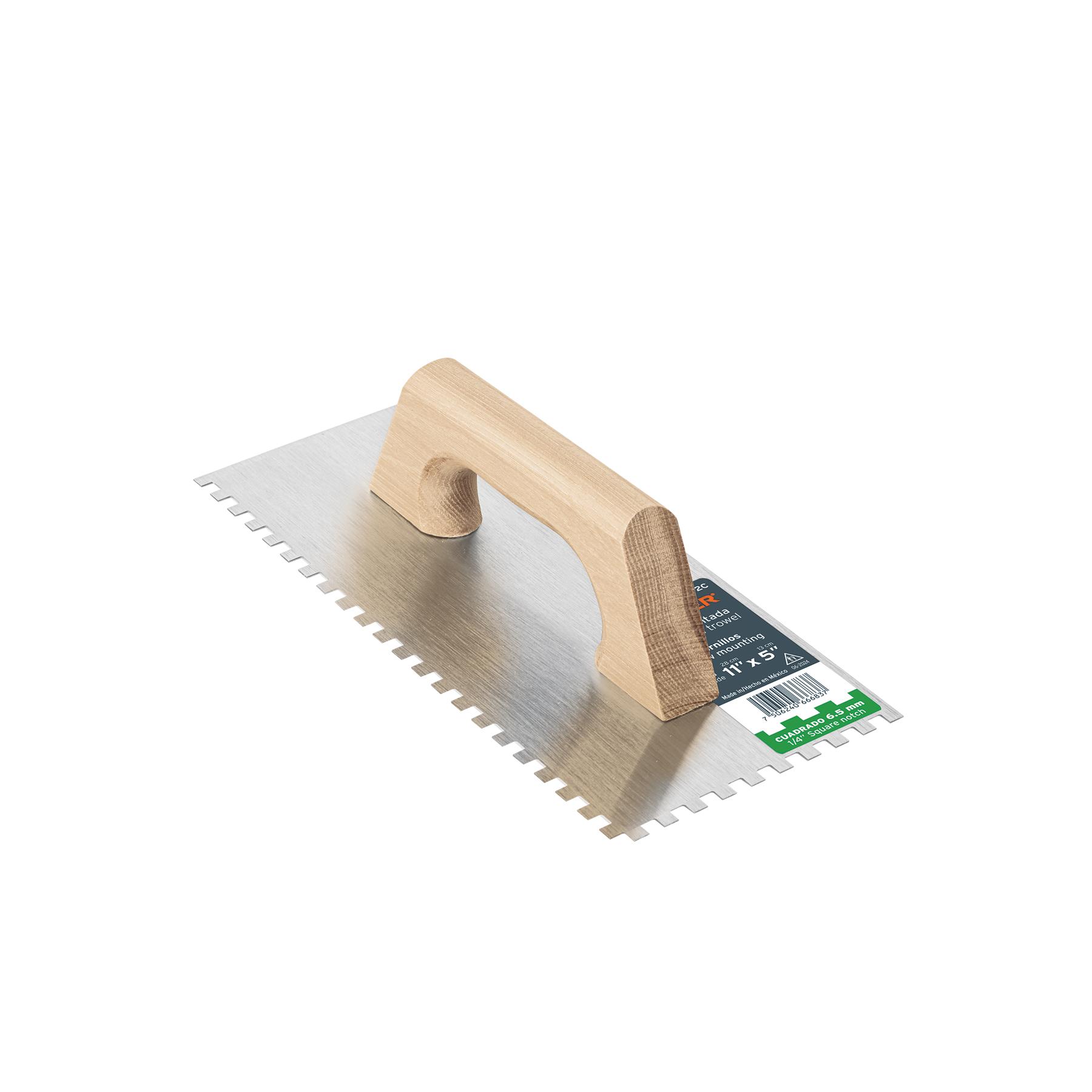 "LLANA 11"" DENTADO CUADRADO 1/4"", TIPO ESPAÑOL, MGO MADERA"