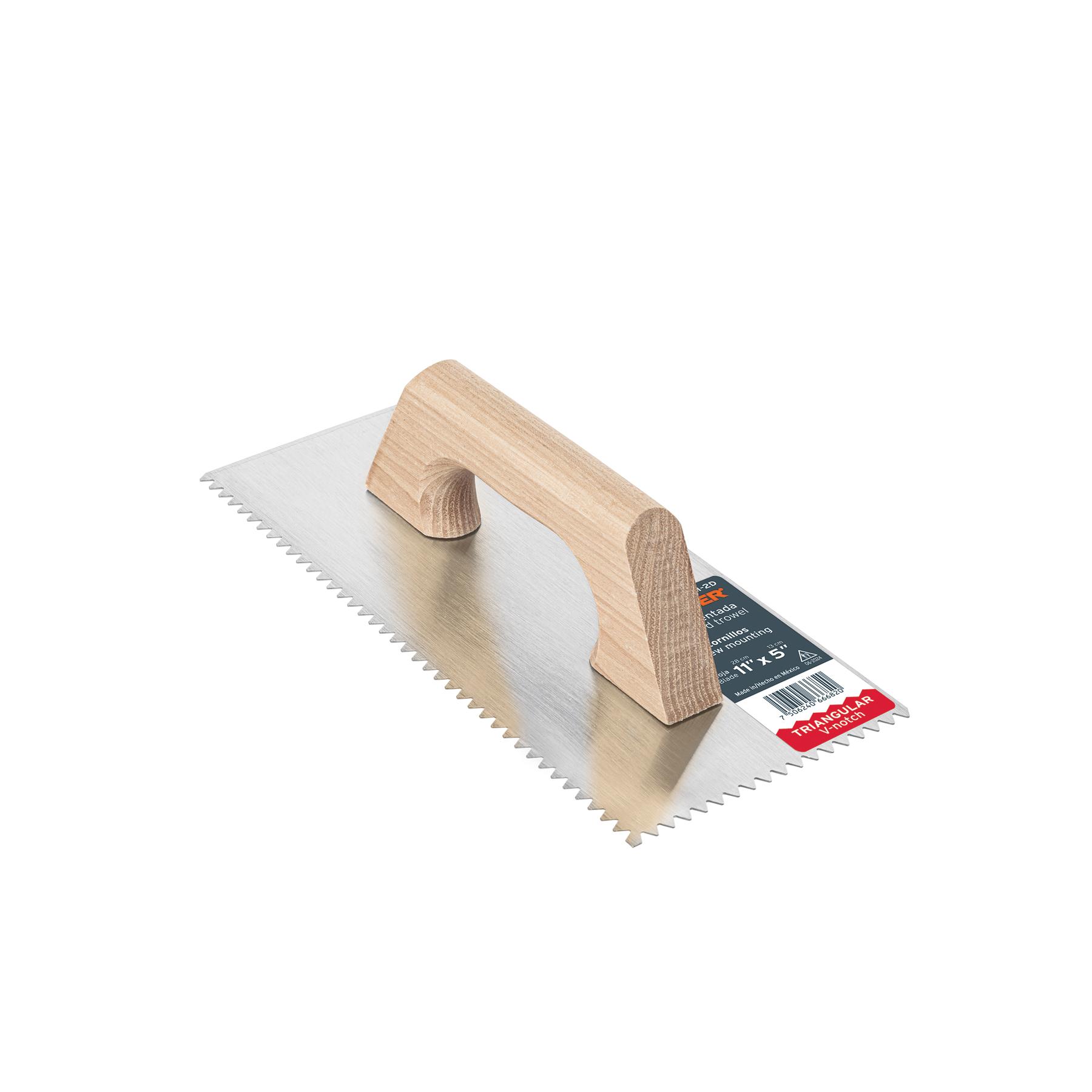"LLANA 11"" DENTADO TRIANGULAR, TIPO ESPAÑOL, MGO MADERA"