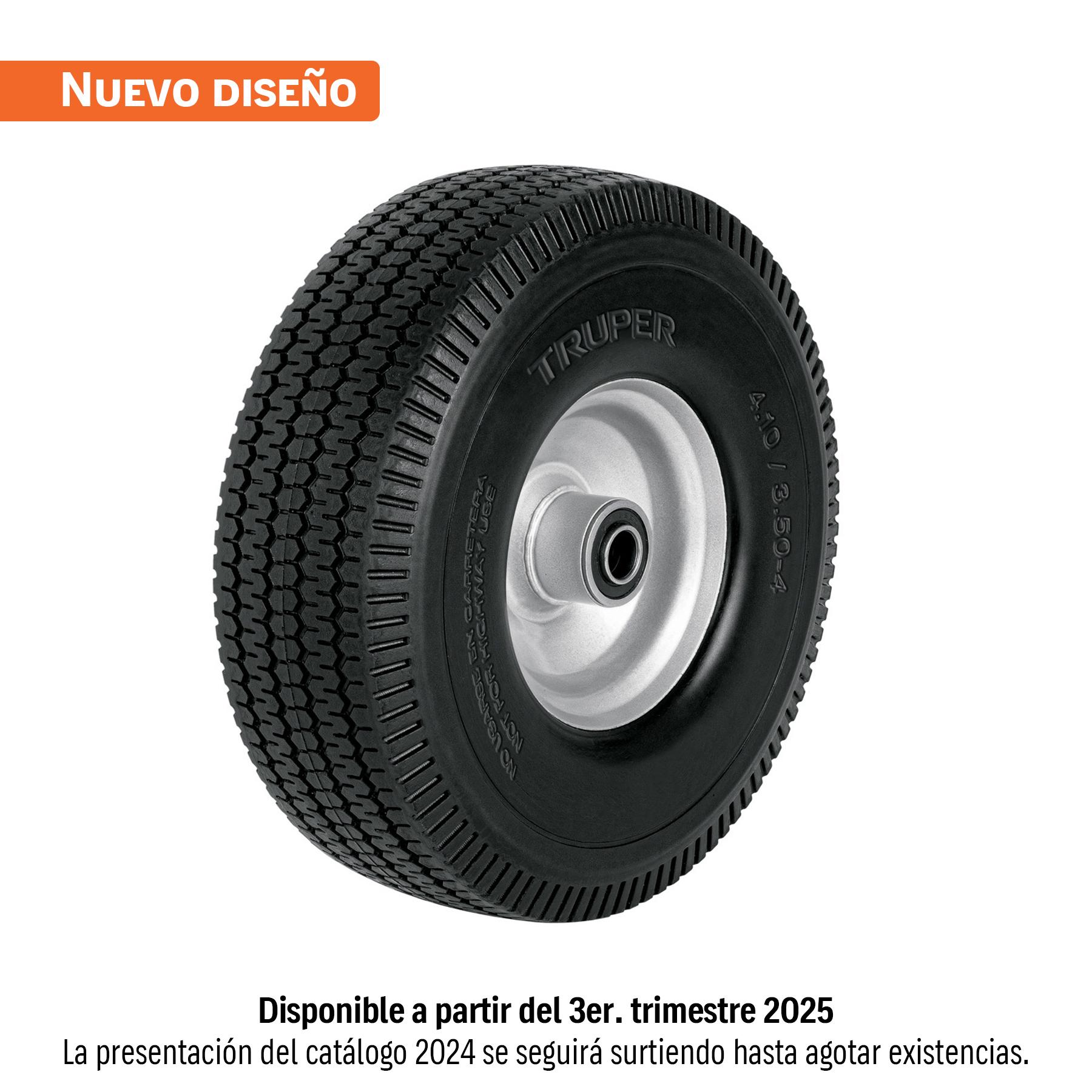 "RUEDA IMPONCHABLE 10"" PARA EJE CENTRAL, TRUPER"