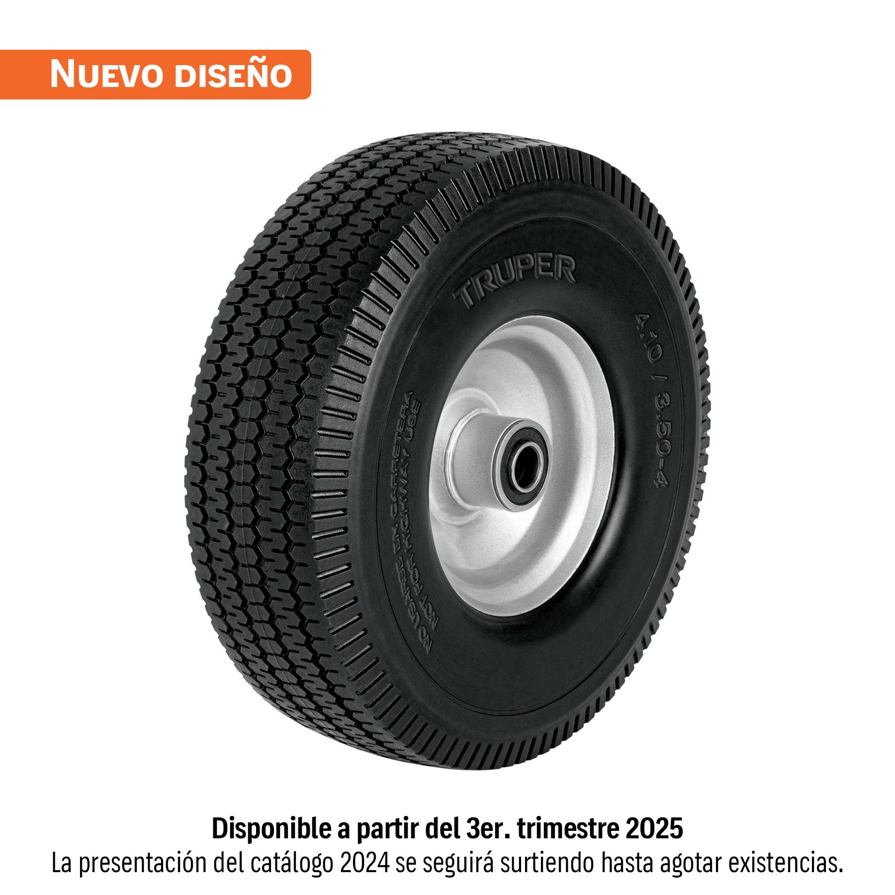 "RUEDA IMPONCHABLE 10"" PARA EJE LATERAL, TRUPER"