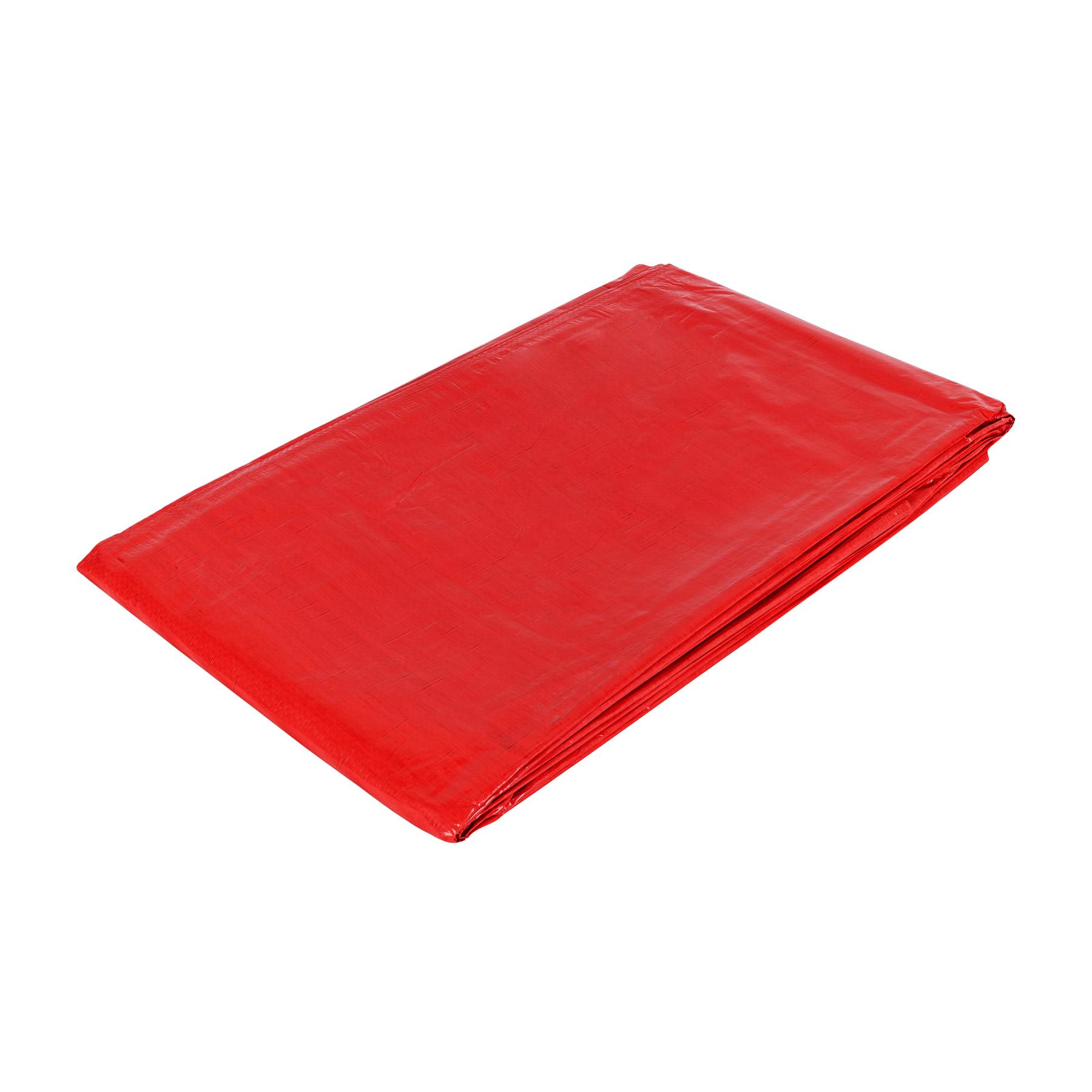 LONA 4 X 4 M, ROJA, PRETUL