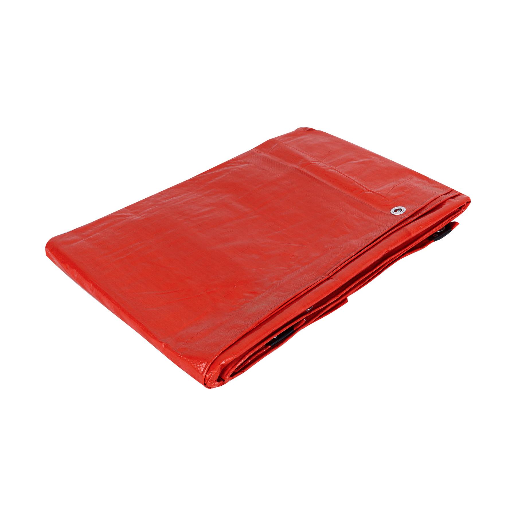 LONA 5 X 5 M, ROJA, PRETUL