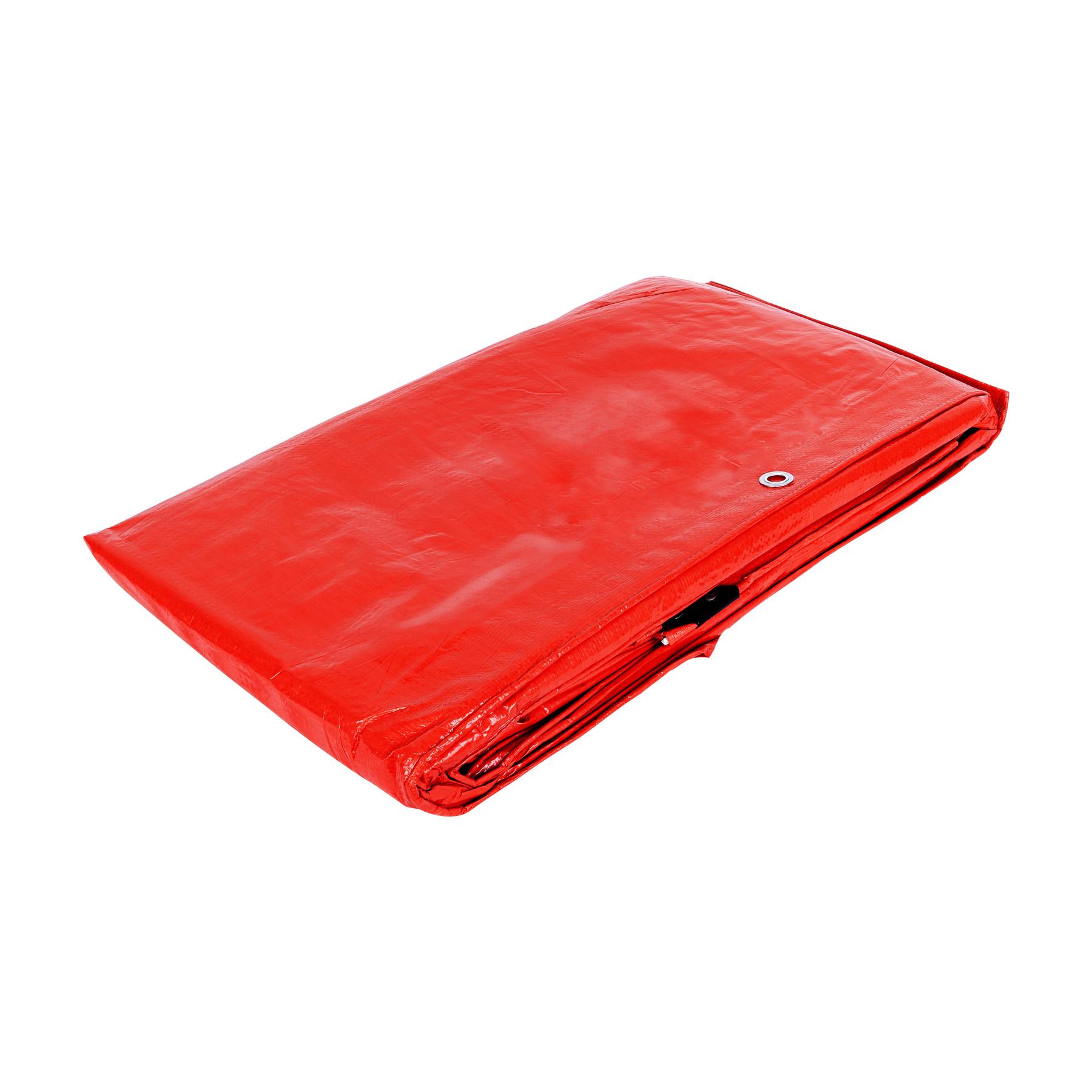 LONA 6 X 6 M, ROJA, PRETUL