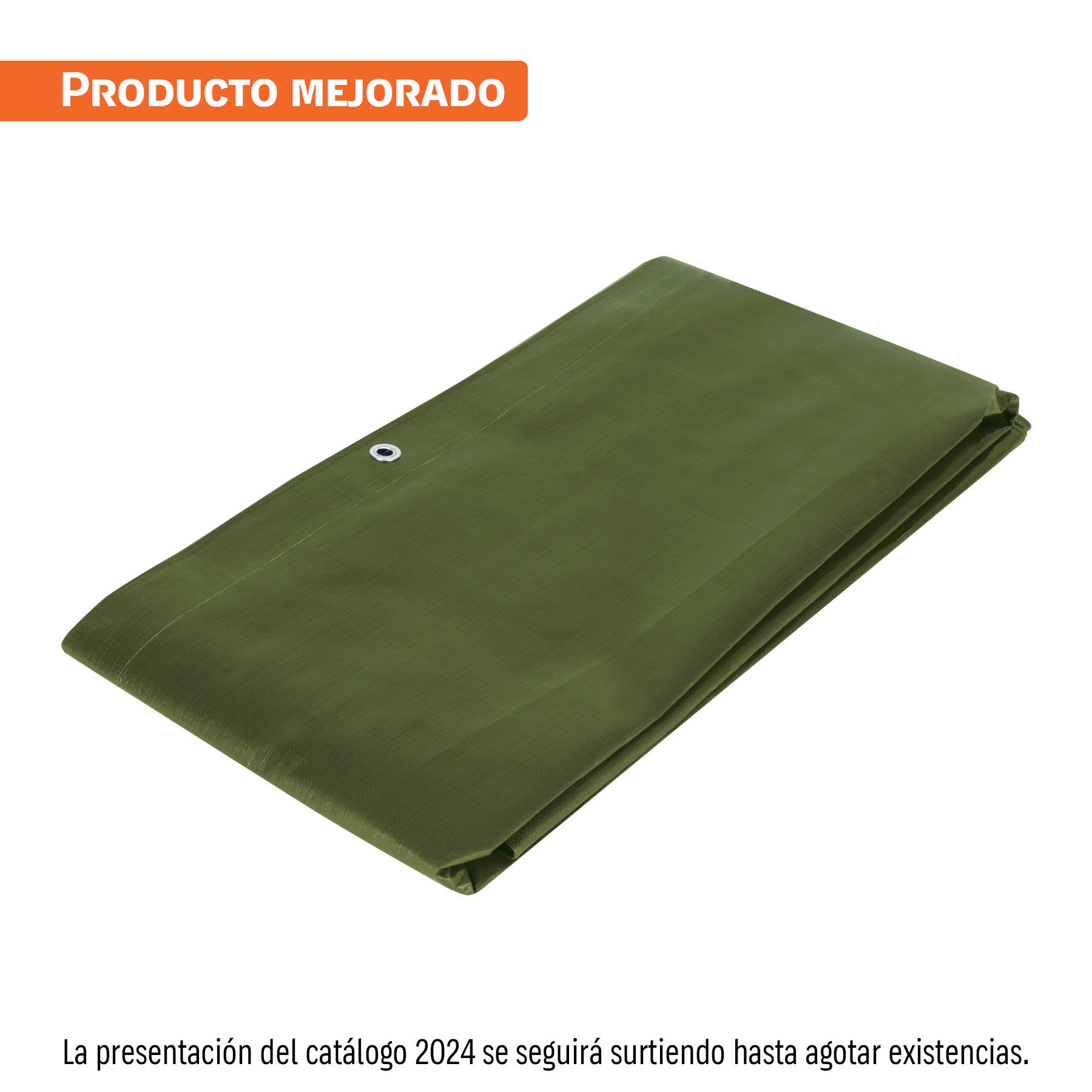 LONA USO RUDO 2 X 3 M, VERDE OLIVO, 240 G/M2, TRUPER EXPERT