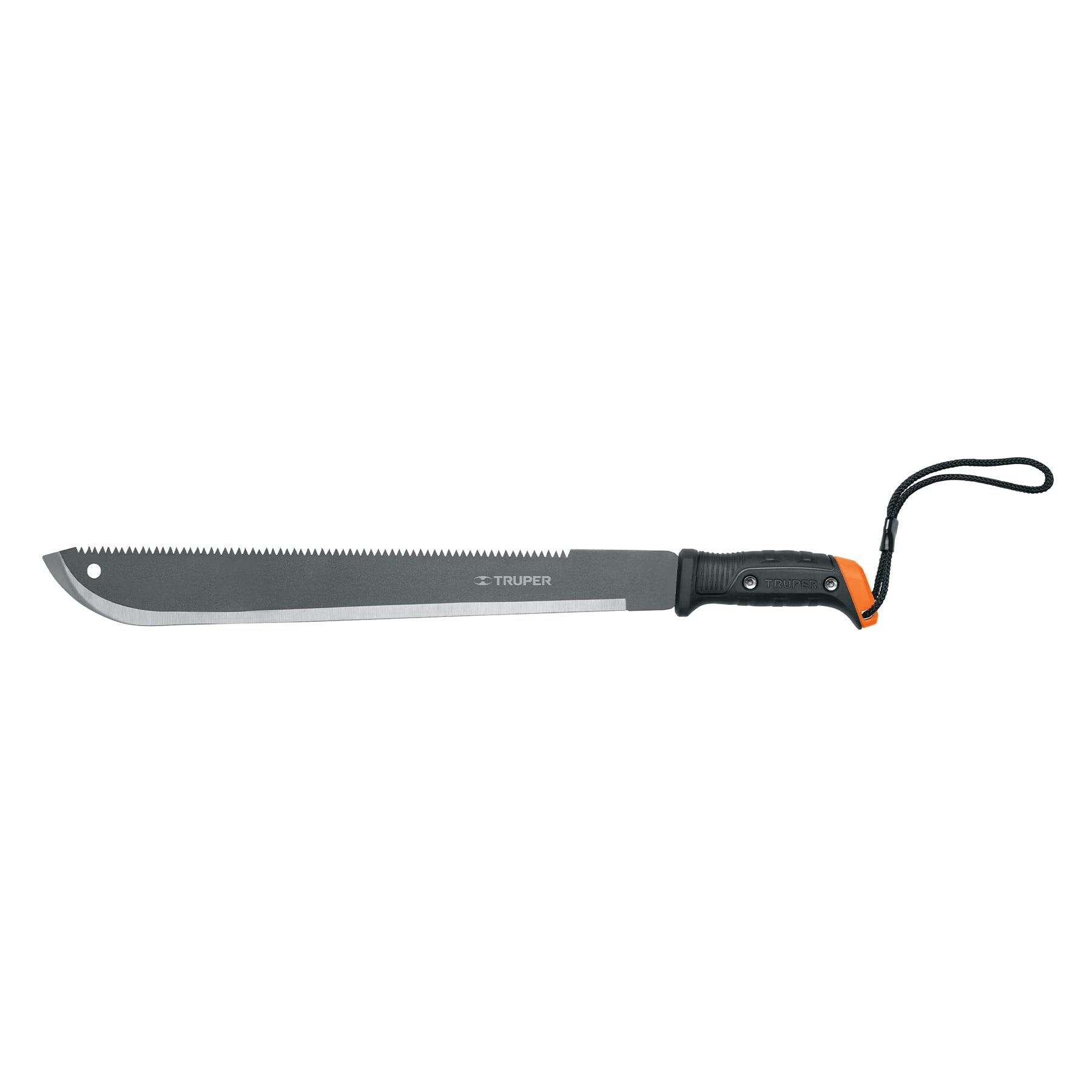 "MACHETE DOBLE FILO 18"", CACHA ATORNILLADA, FUNDA DE CARTÓN"