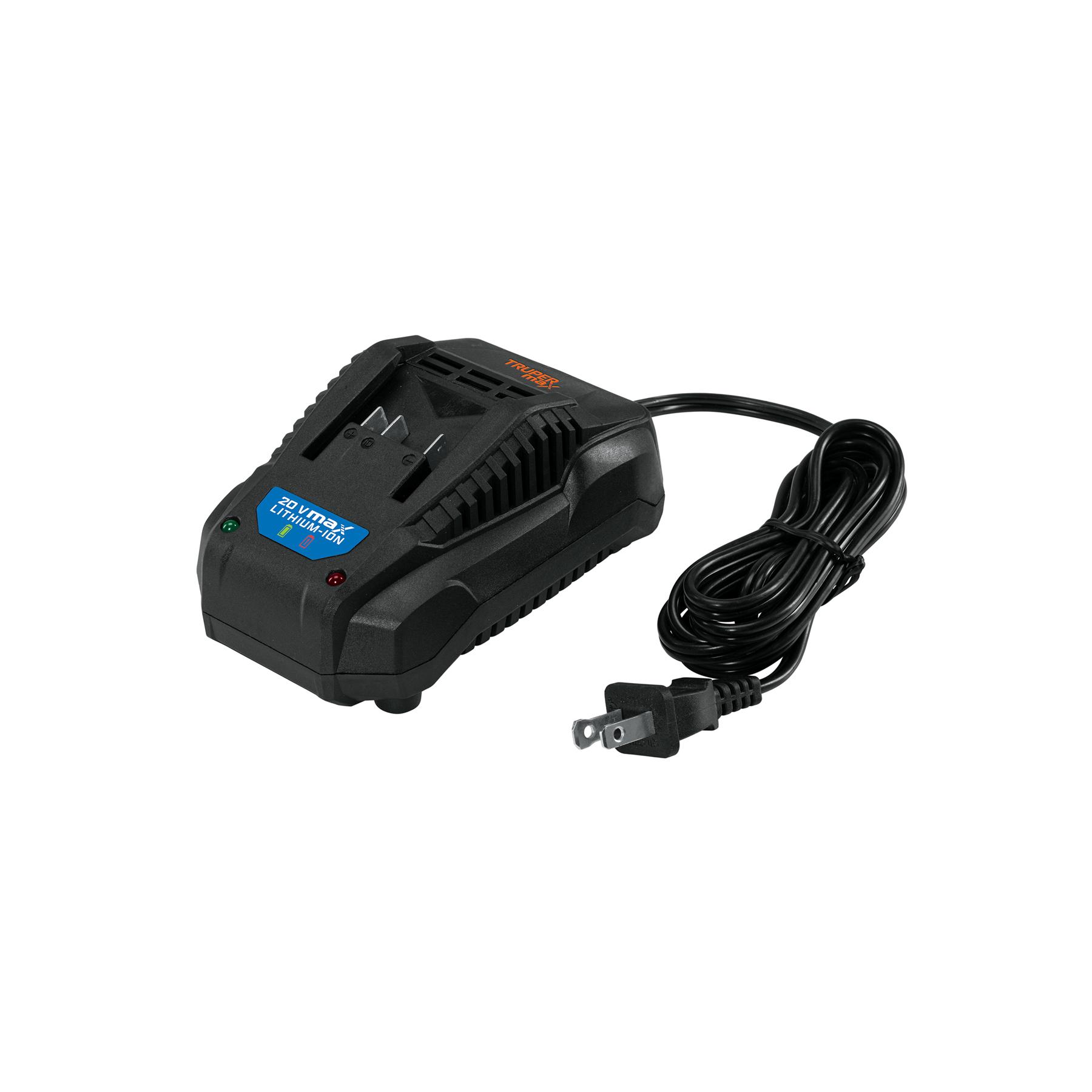 CARGADOR DE BATERÍAS DE ION LITIO 20V, TRUPER MAX