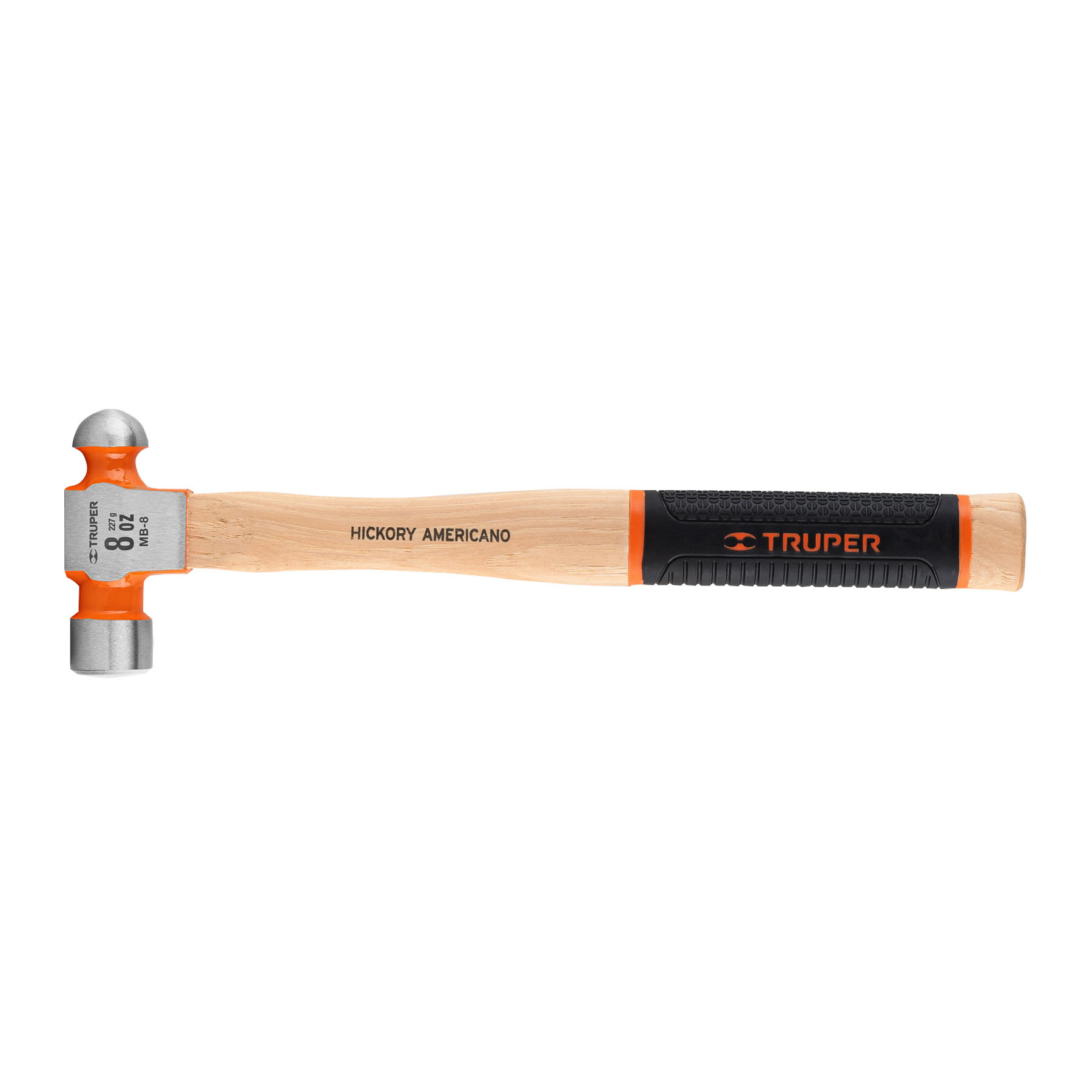 MARTILLO PULIDO DE BOLA 8 OZ MANGO HICKORY, TRUPER GRIP