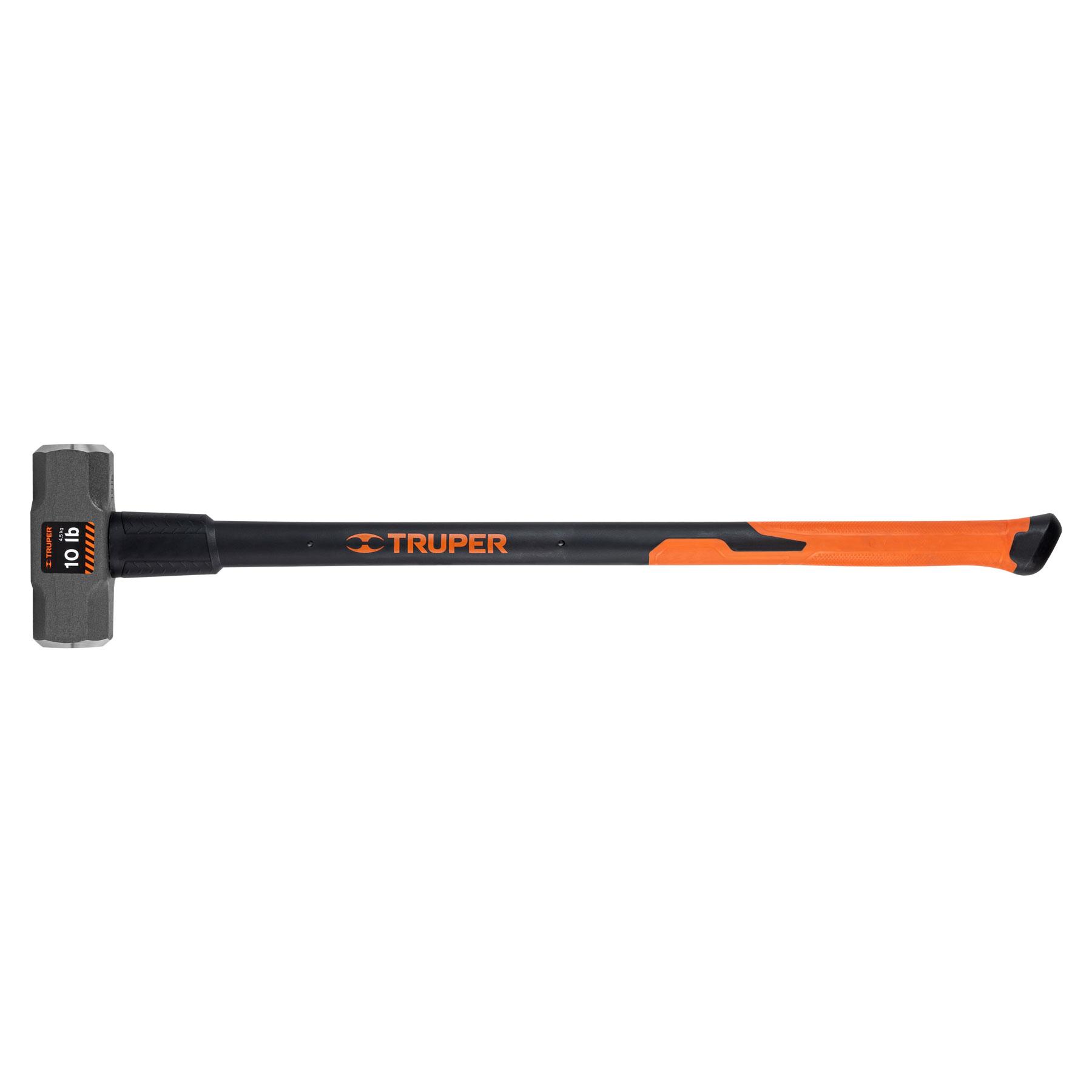 "MARRO OCTAGONAL 10 LB, MANGO FIBRA DE VIDRIO 36"", TRUPER"
