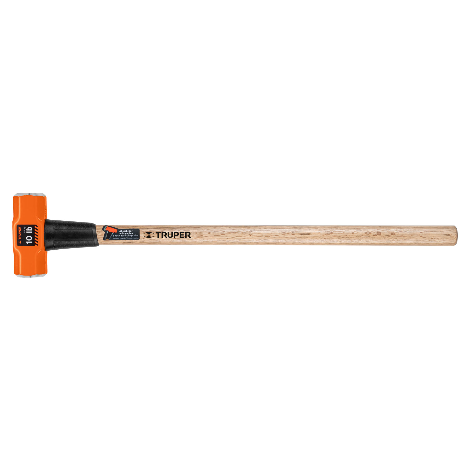 MARRO OCTAGONAL 10 LB, MANGO DE MADERA 36', TRUPER