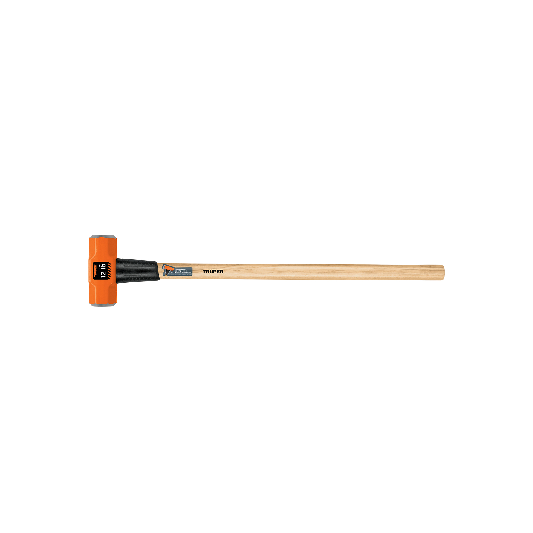 MARRO OCTAGONAL 12 LB, MANGO DE MADERA 36', TRUPER