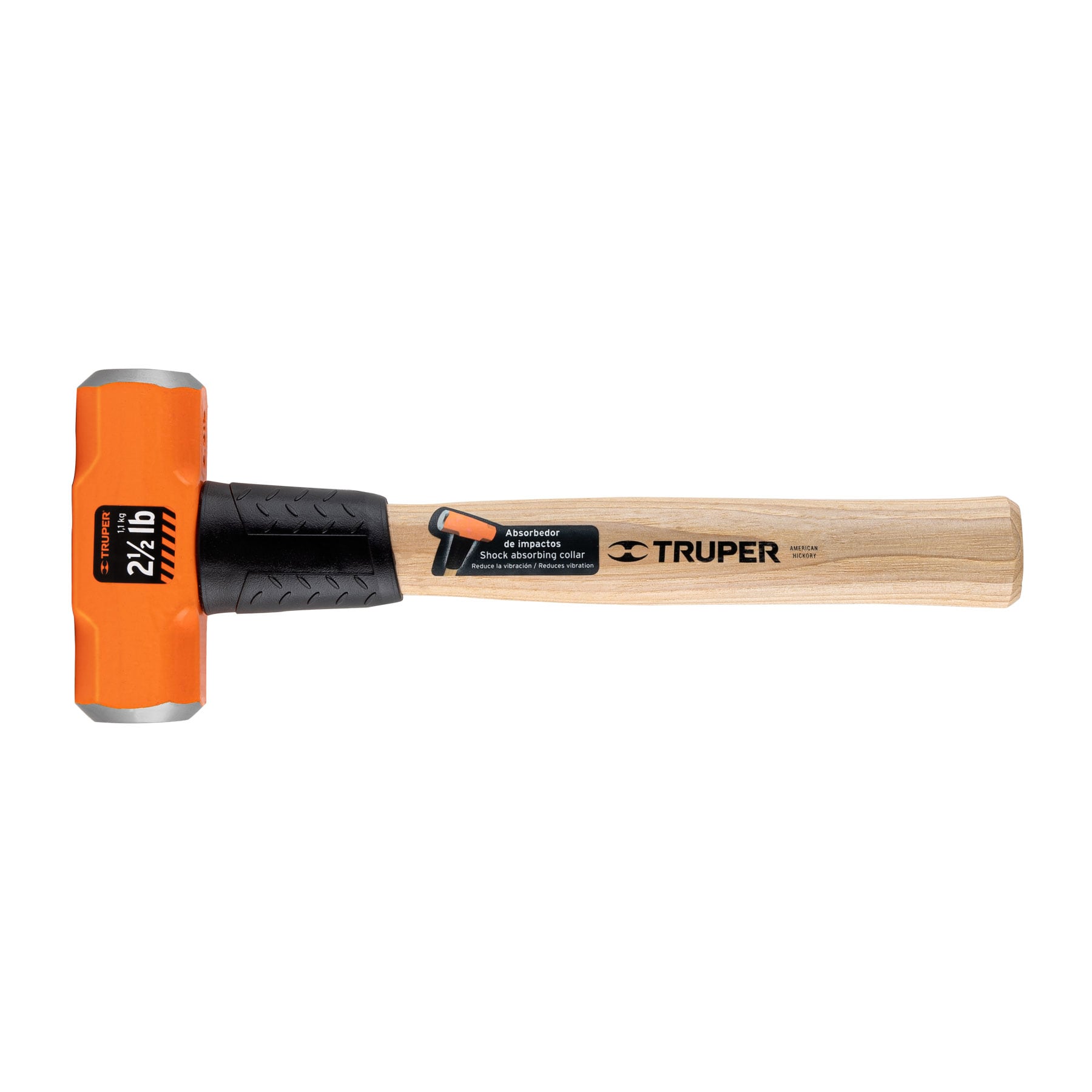 MARRO OCTAGONAL 2.5 LB, MANGO DE MADERA 12', TRUPER