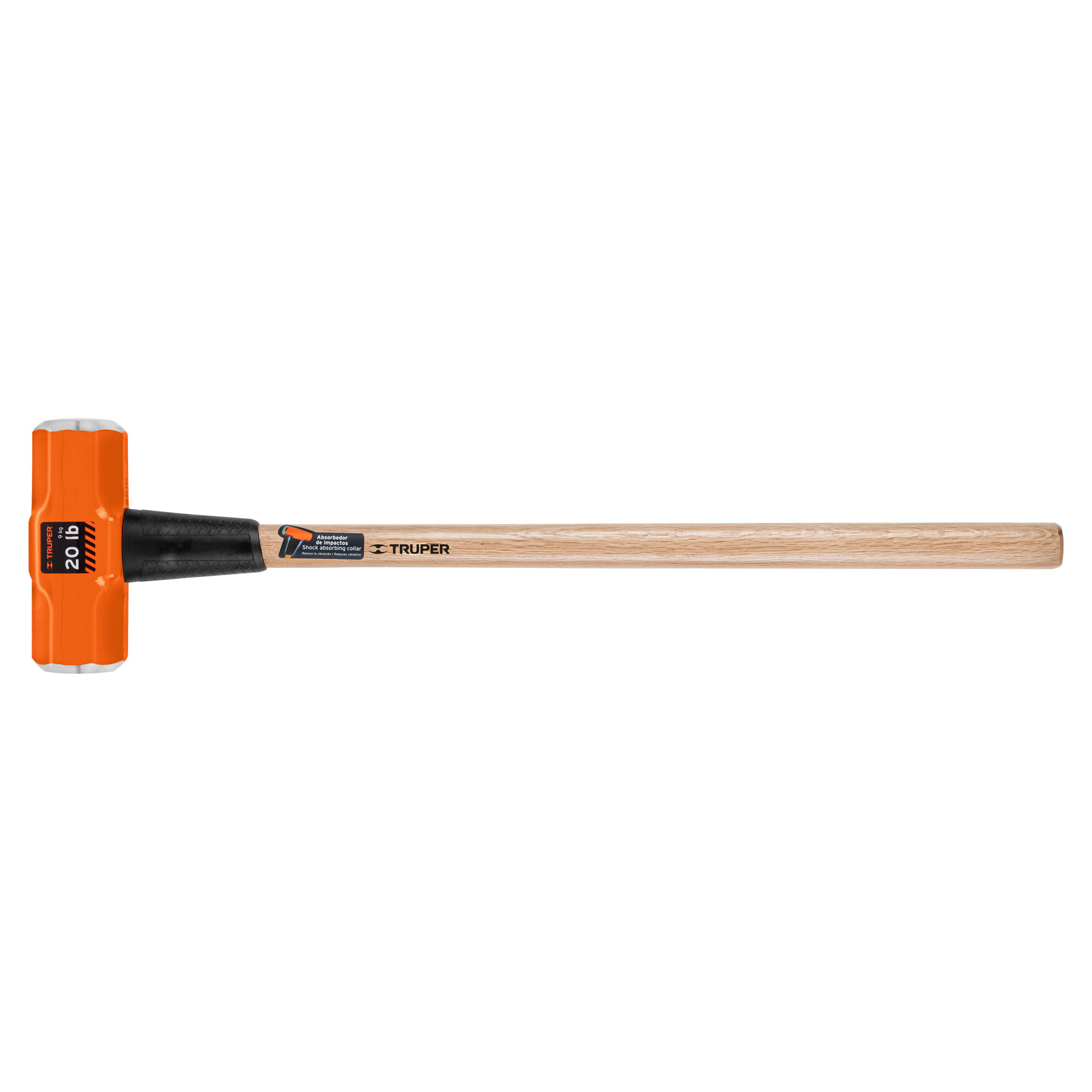 MARRO OCTAGONAL 20 LB, MANGO DE MADERA 36', TRUPER