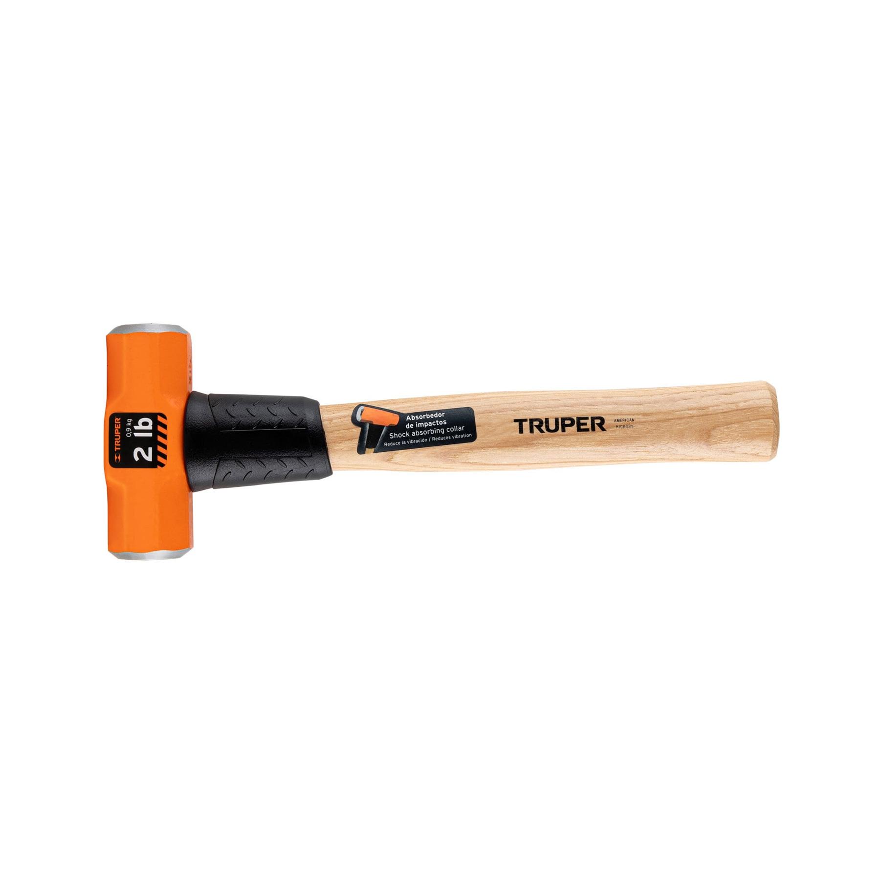 "MARRO OCTAGONAL 2 LB, MANGO DE MADERA 12"", TRUPER"
