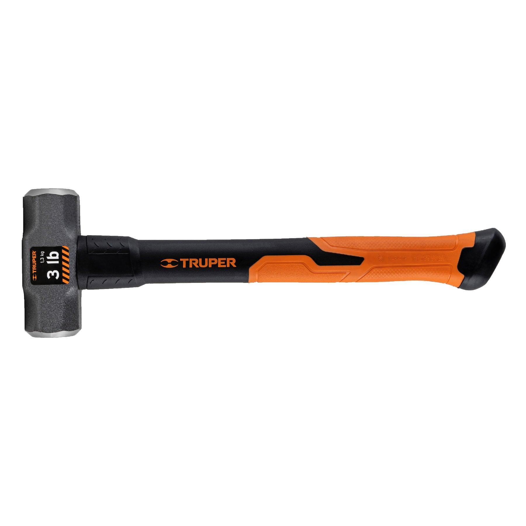 "MARRO OCTAGONAL 3 LB, MANGO DE FIBRA DE VIDRIO 14"", TRUPER"