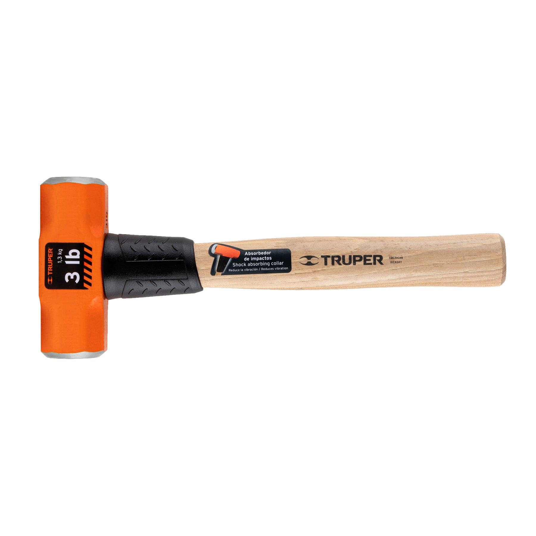 "MARRO OCTAGONAL 3 LB, MANGO DE MADERA 12"", TRUPER"